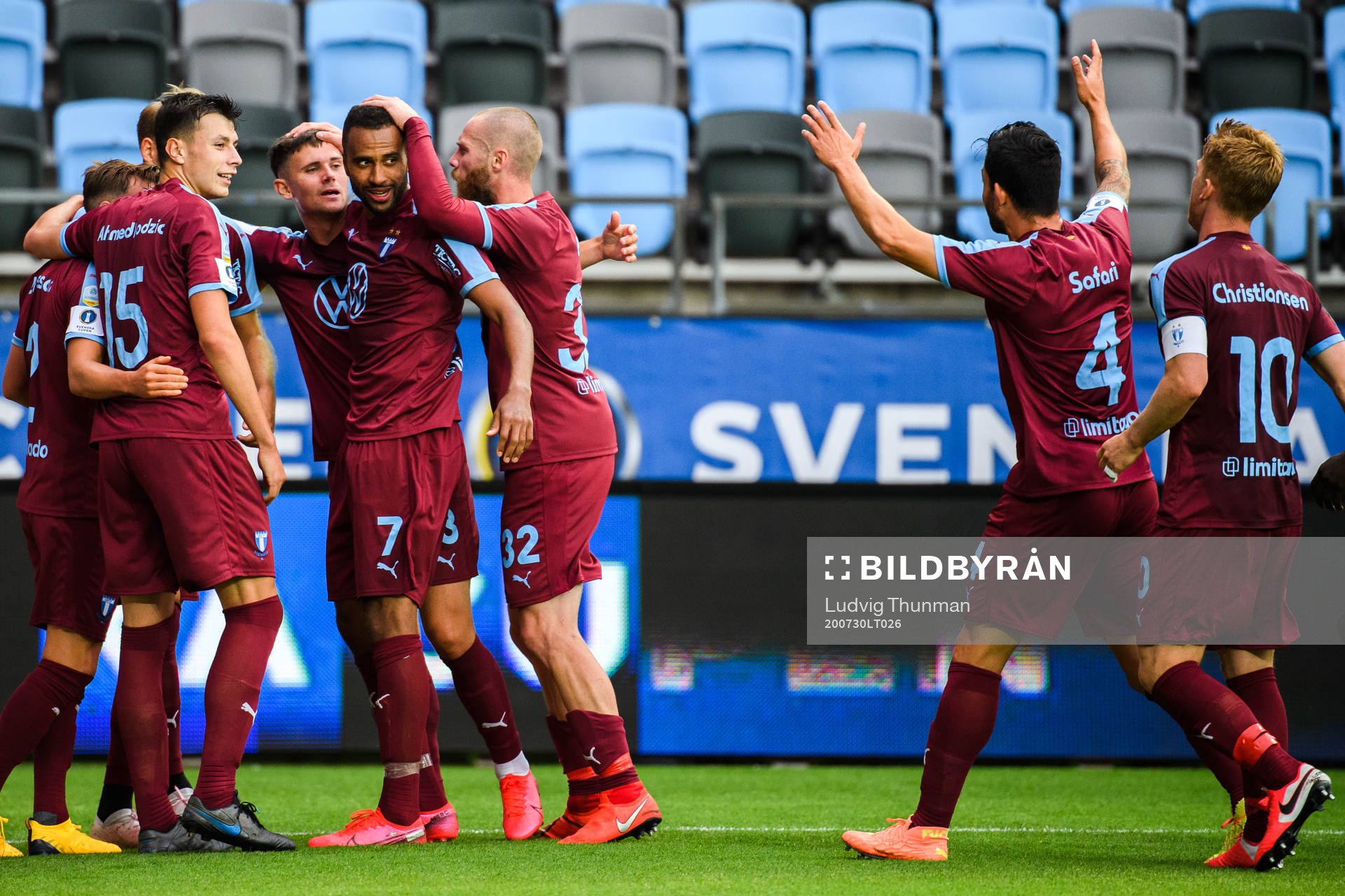 Malmö FFs spelare jublar