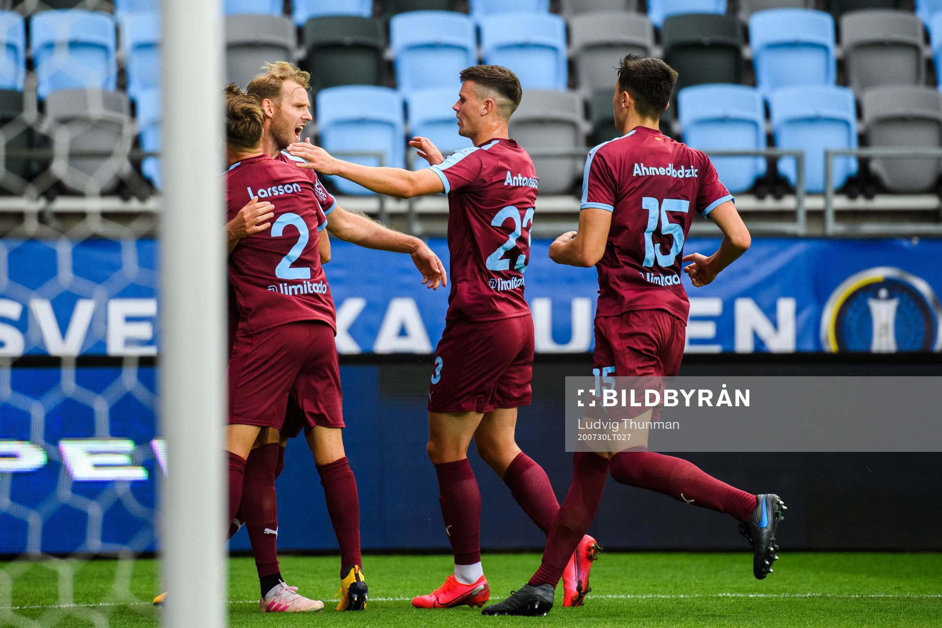 Malmö FFs spelare jublar