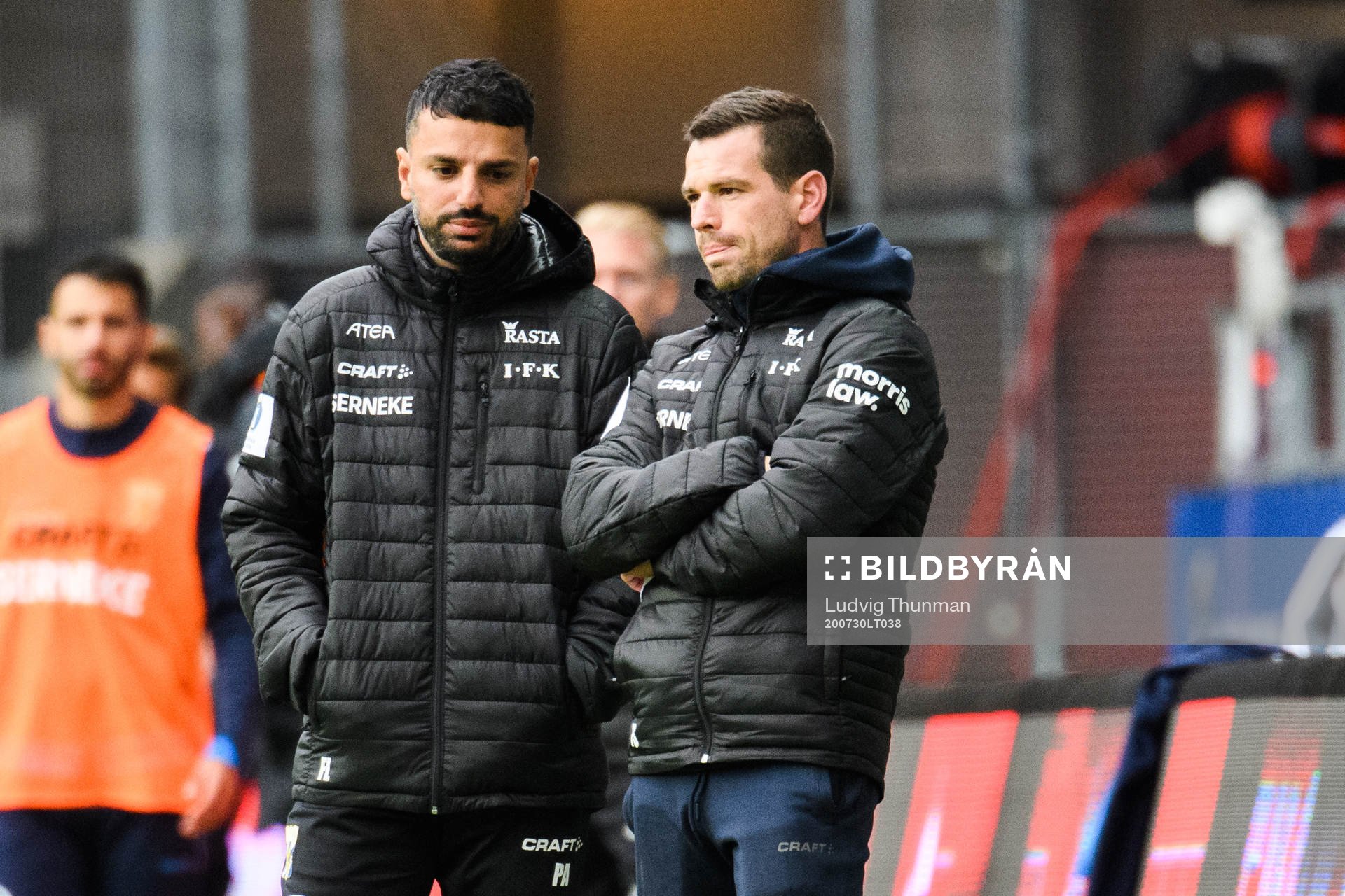 IFK Göteborgs tränare Poya Asbaghi och assisterande