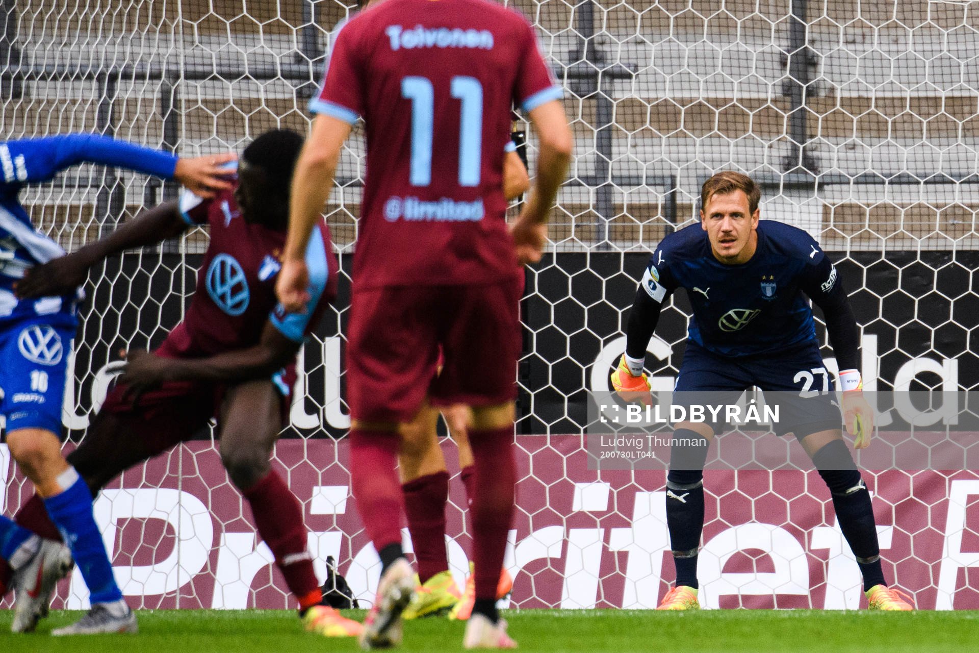 Malmö FFs målvakt Johan Dahlin