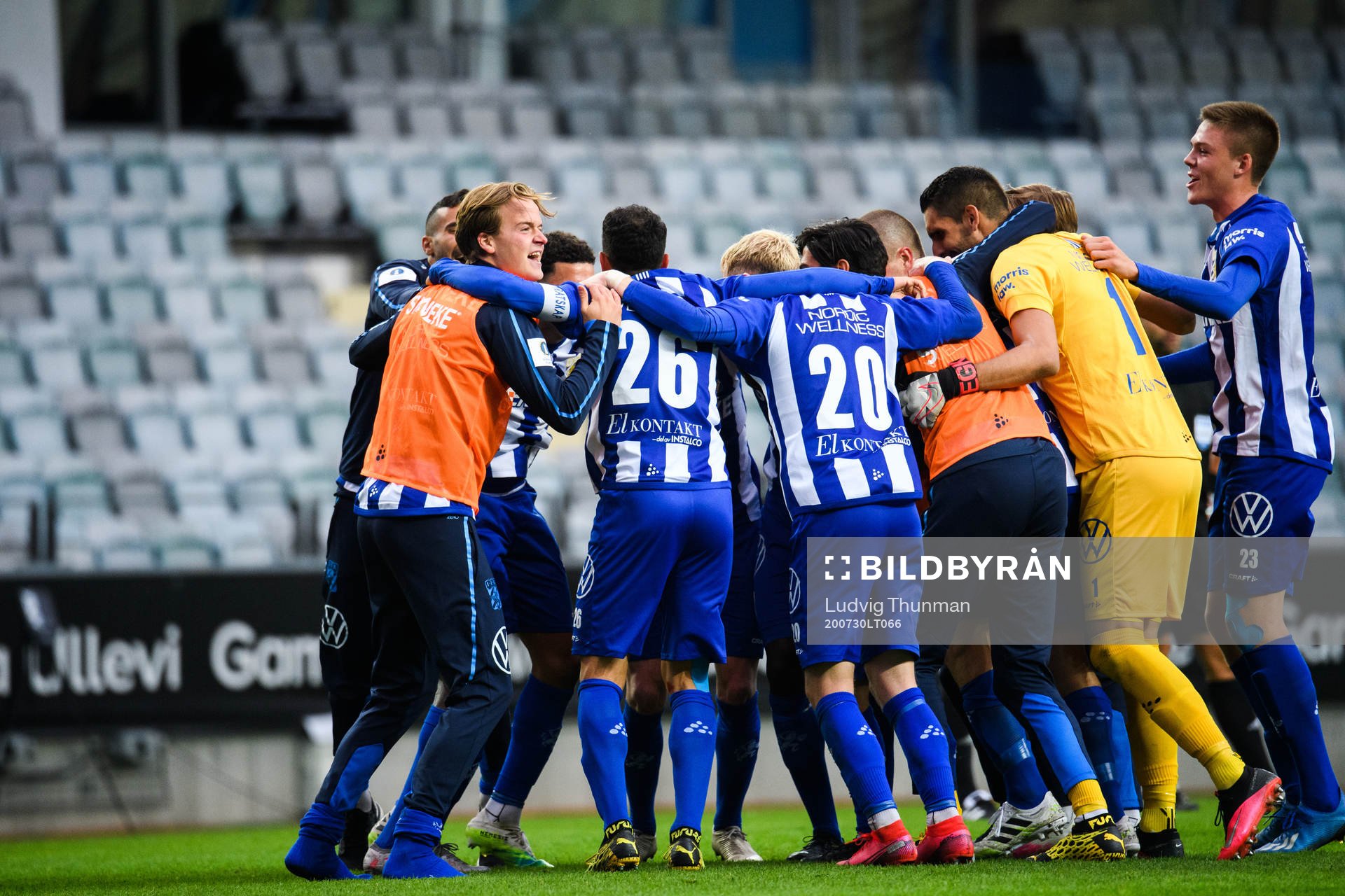 IFK Göteborgs spelare jublar