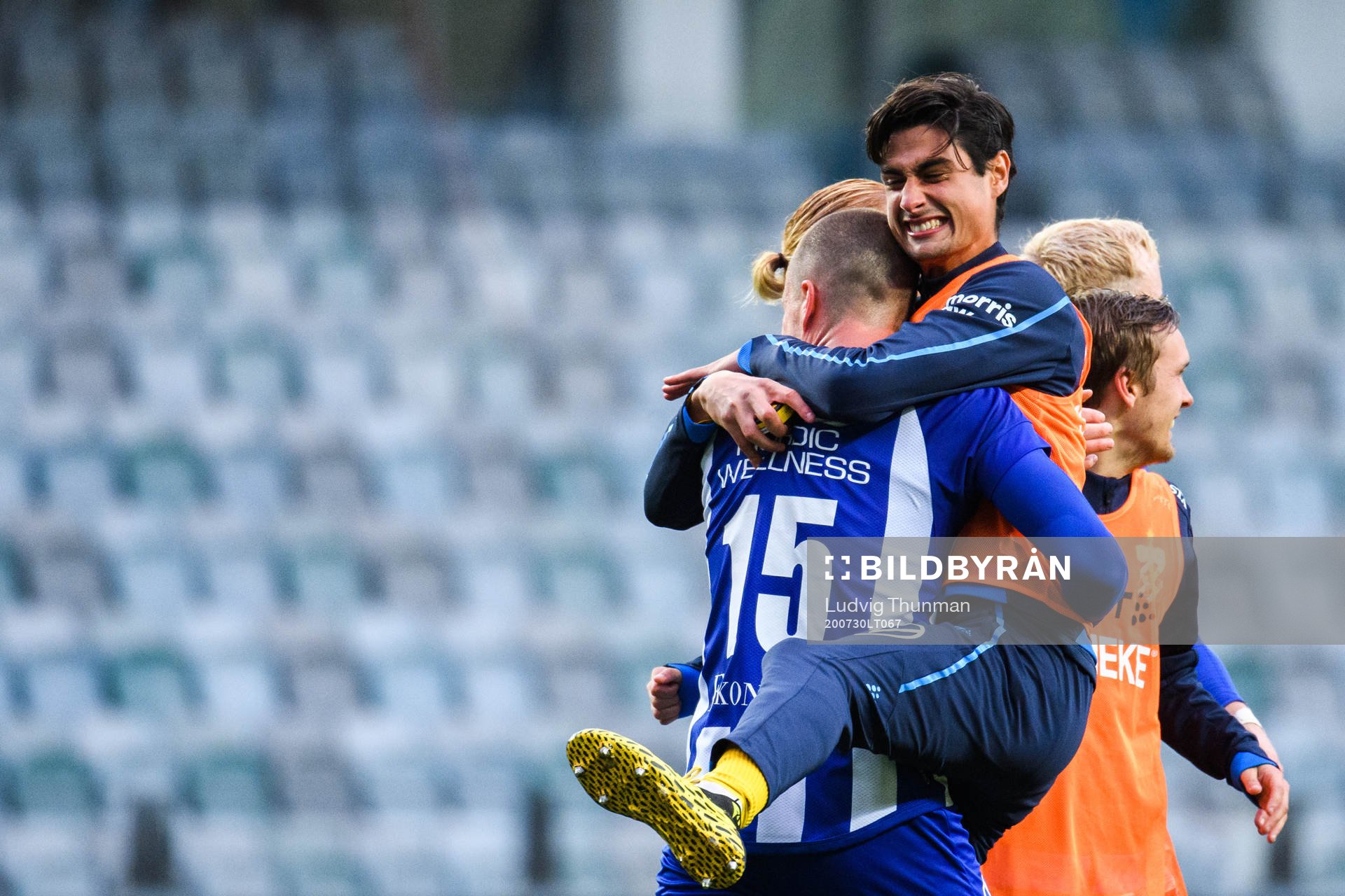 IFK Göteborgs spelare jublar