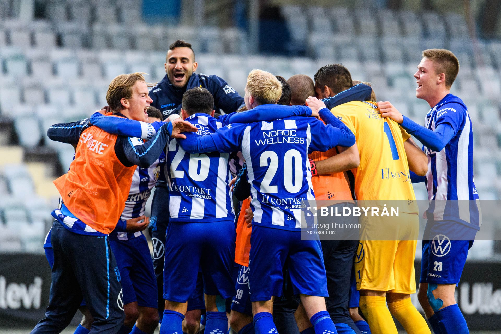 IFK Göteborgs spelare jublar