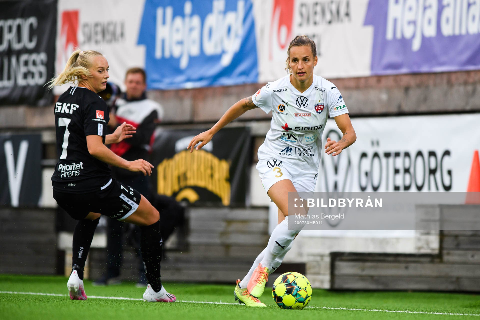 Göteborgs Stina Blackstenius och Rosengårds Nathalie