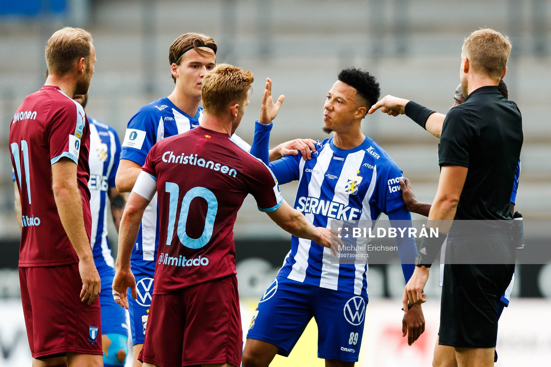 Malmö FFs Anders Christiansen och IFK Göteborgs Tobias
