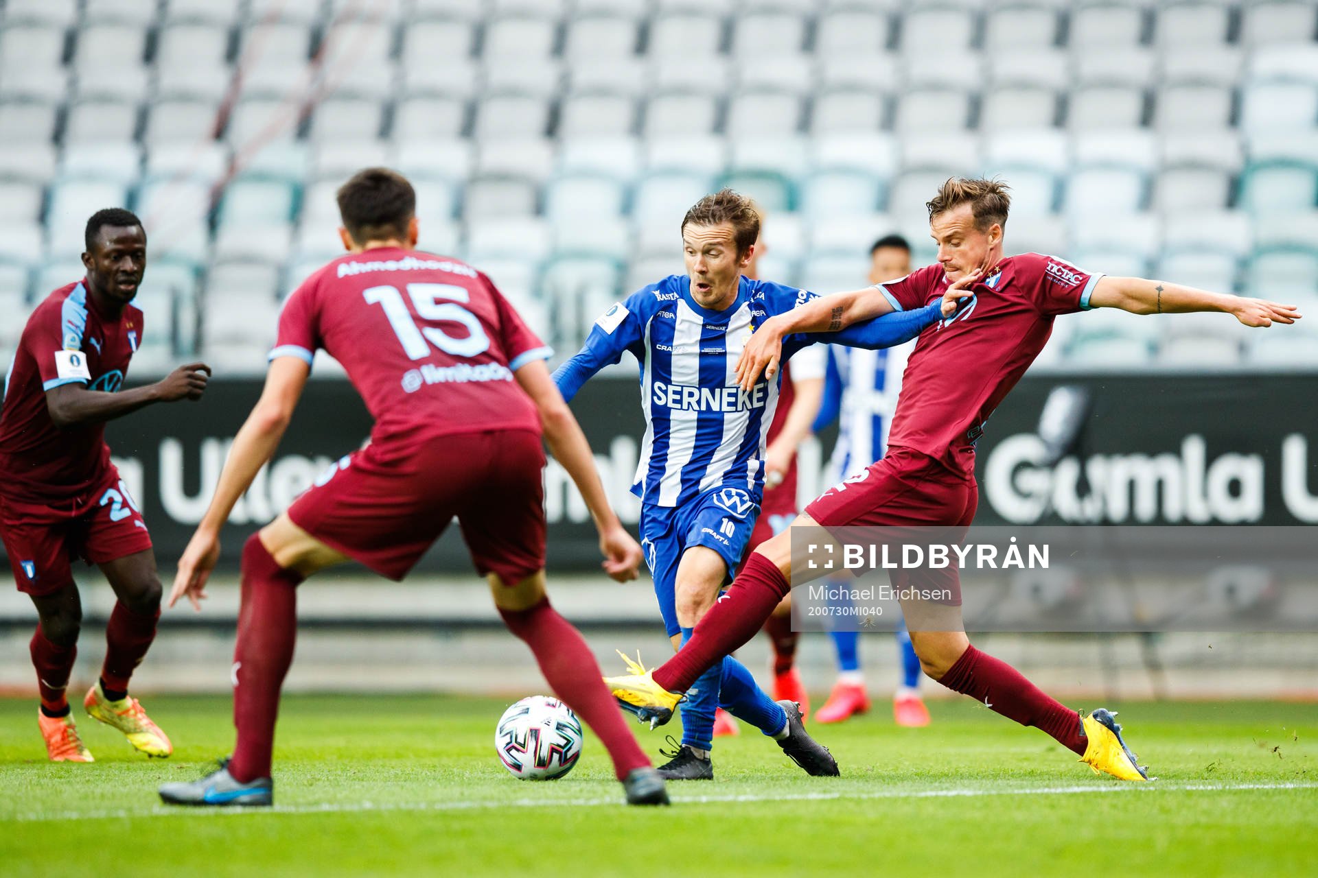 IFK Göteborgs Patrik Karlsson Lagemyr och Malmö FFs Eric