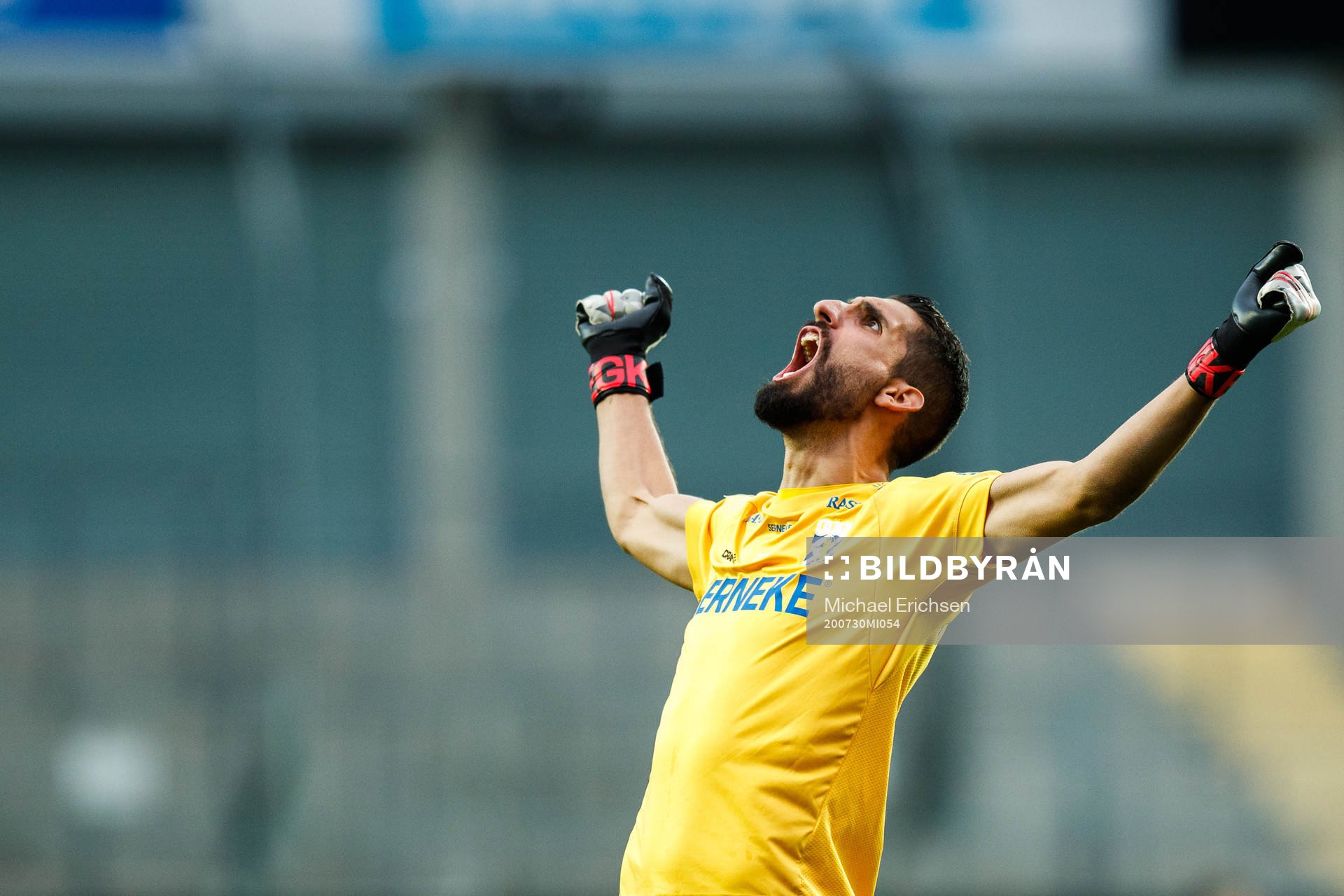 IFK Göteborgs målvakt Ioannis Anestis jublar