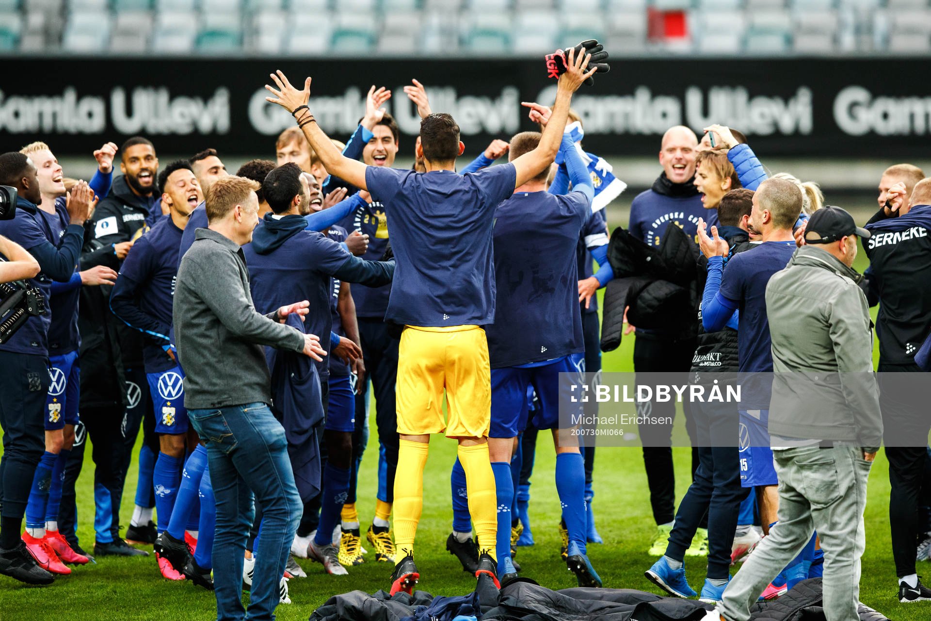 IFK Göteborgs målvakt Ioannis Anestis jublar