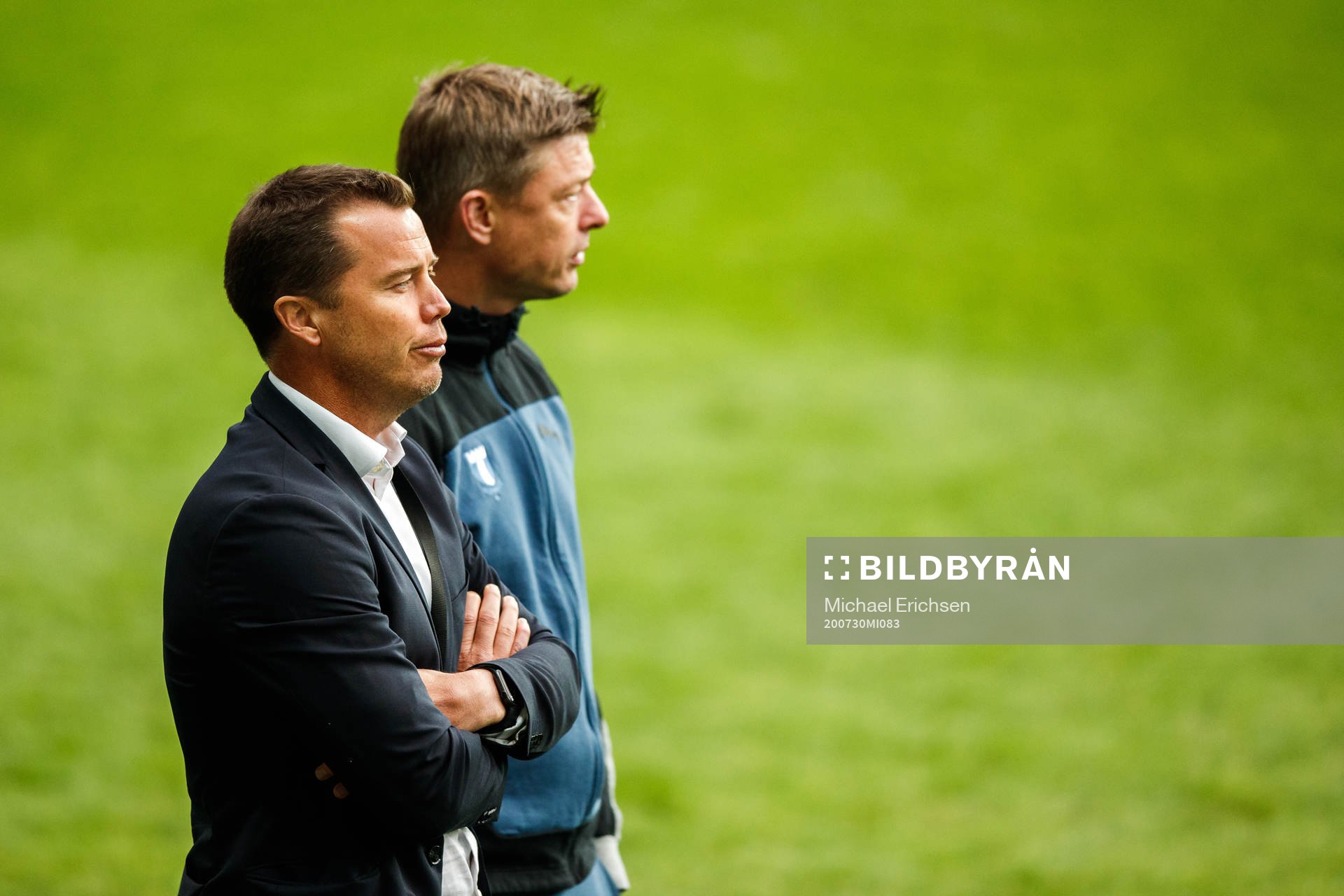 Malmö FFs sportchef Daniel Andersson och tränare Jon Dahl