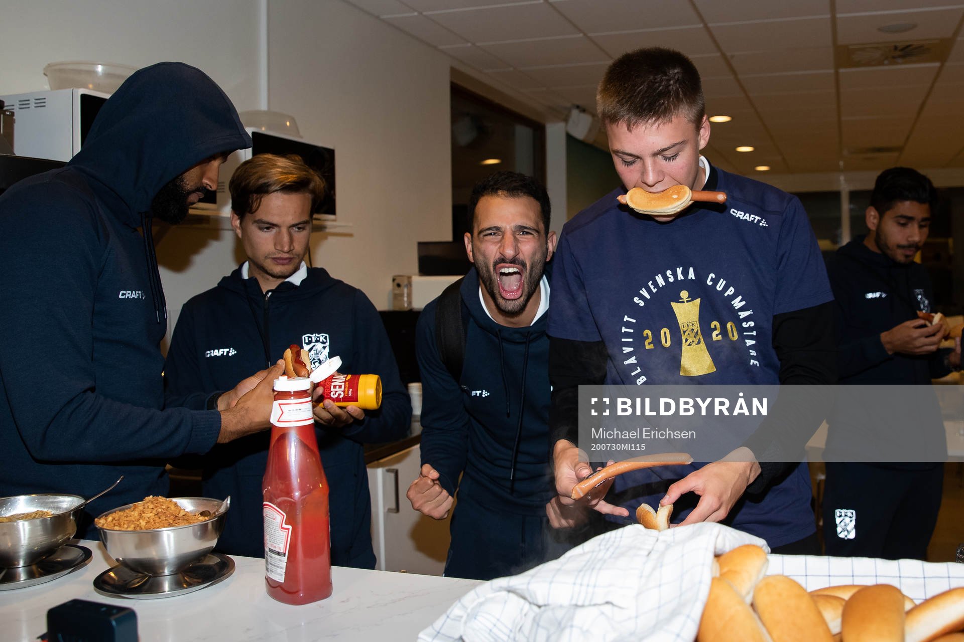 IFK Göteborgs Amin Affane, André Calisir och Emil Holm