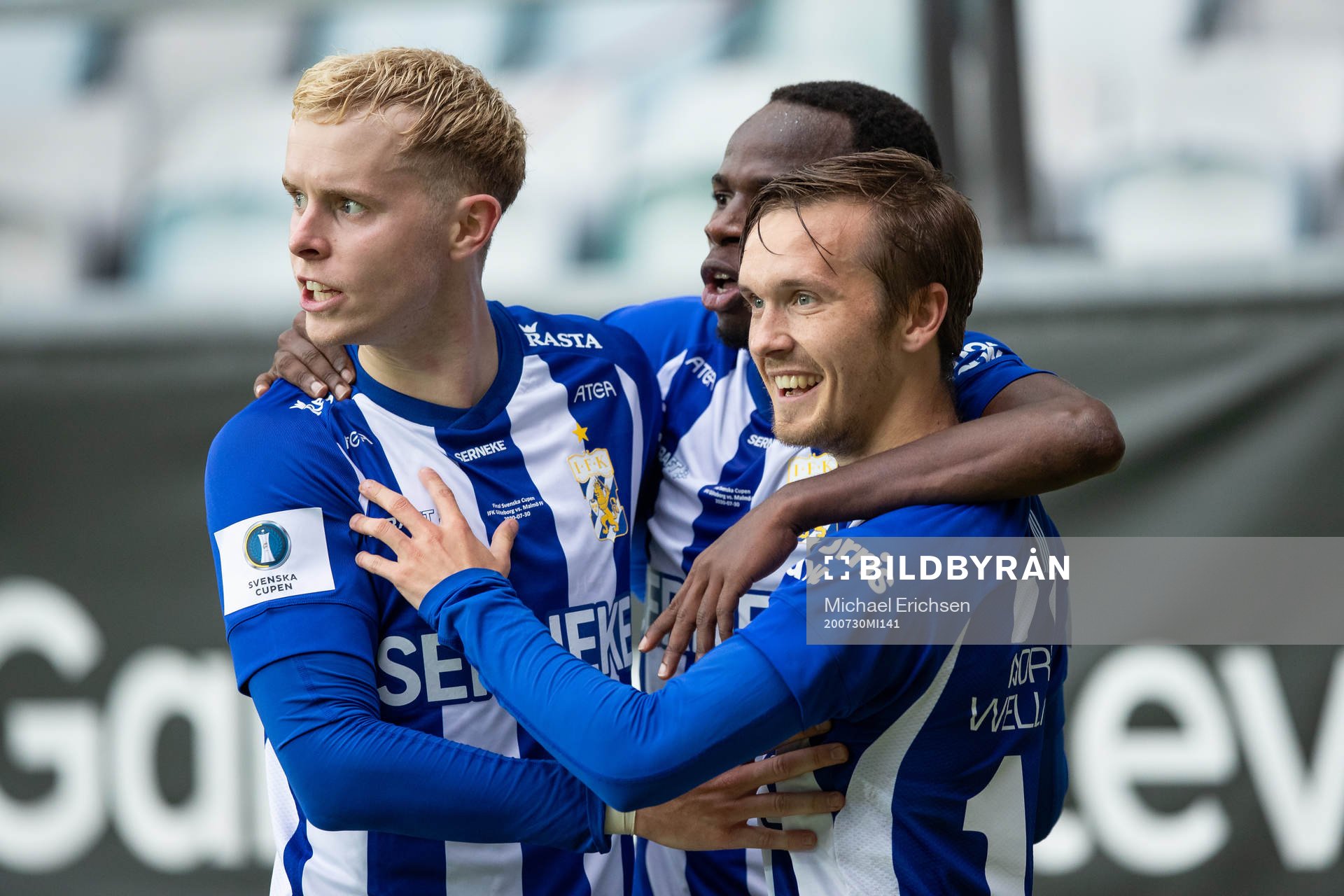 IFK Göteborgs Patrik Karlsson Lagemyr jublar med