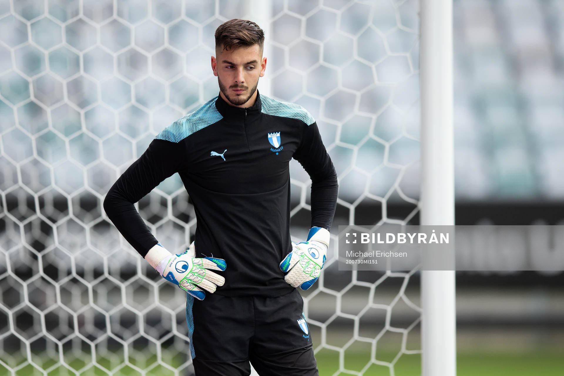 Malmö FFs målvakt Marko Johansson innan finalen i Svenska