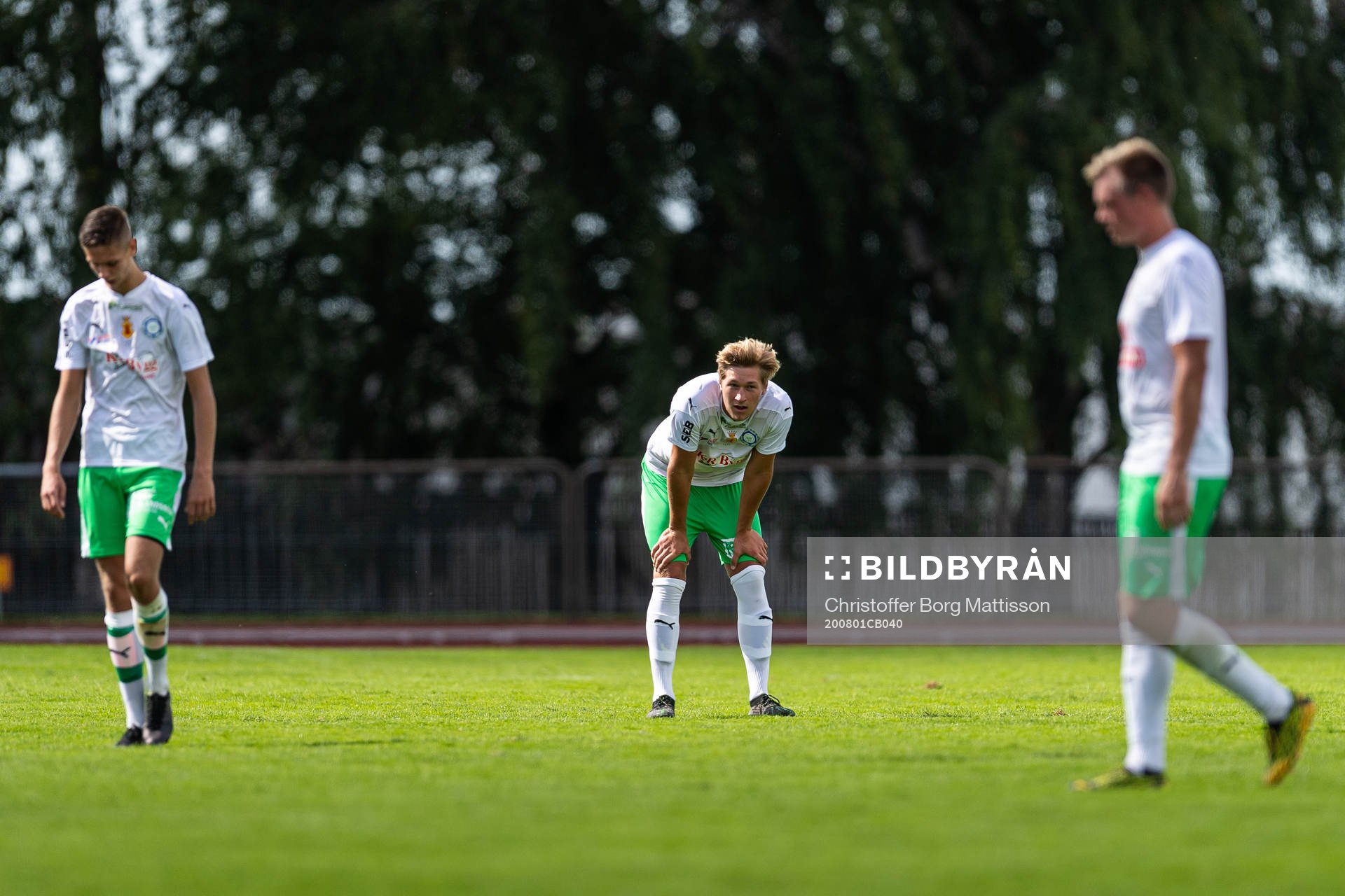 Klippans Cim Nilsson, Konrad Wallin och Rasmus Wendt deppar