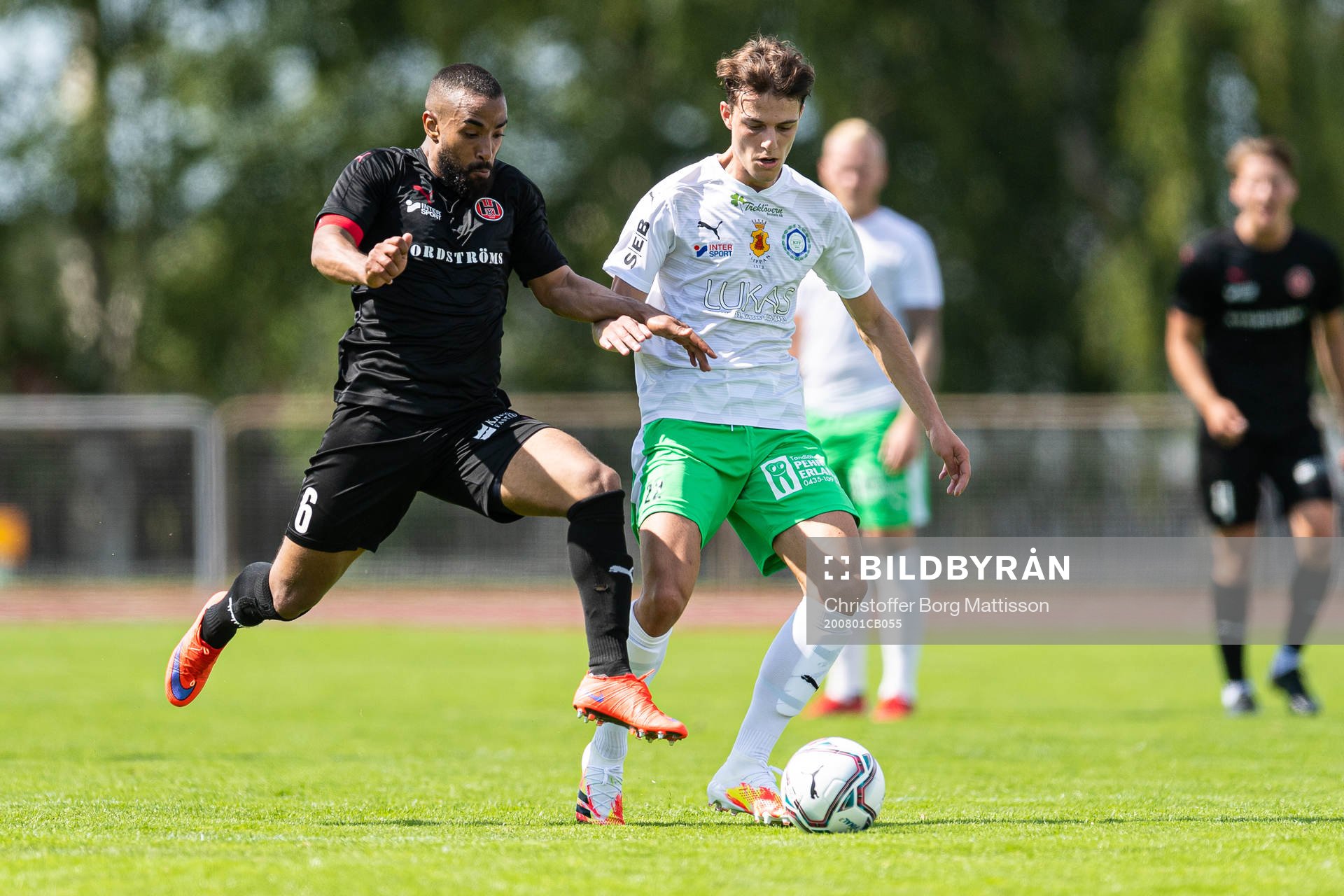 Hittarps Kamal Barny och Klippans Belul Qerimaj