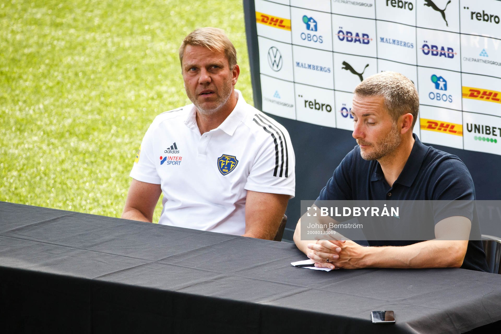 Falkenbergs tränare Hasse Eklund och Örebros tränare