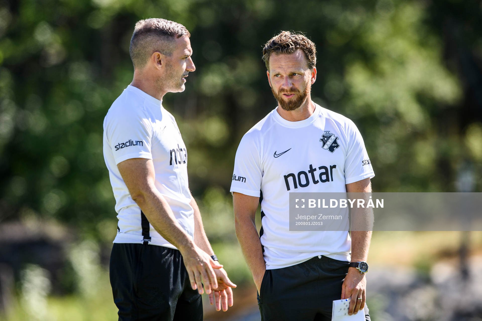 s assisterande tränare Sean O'Shea och tränare Bartosz
