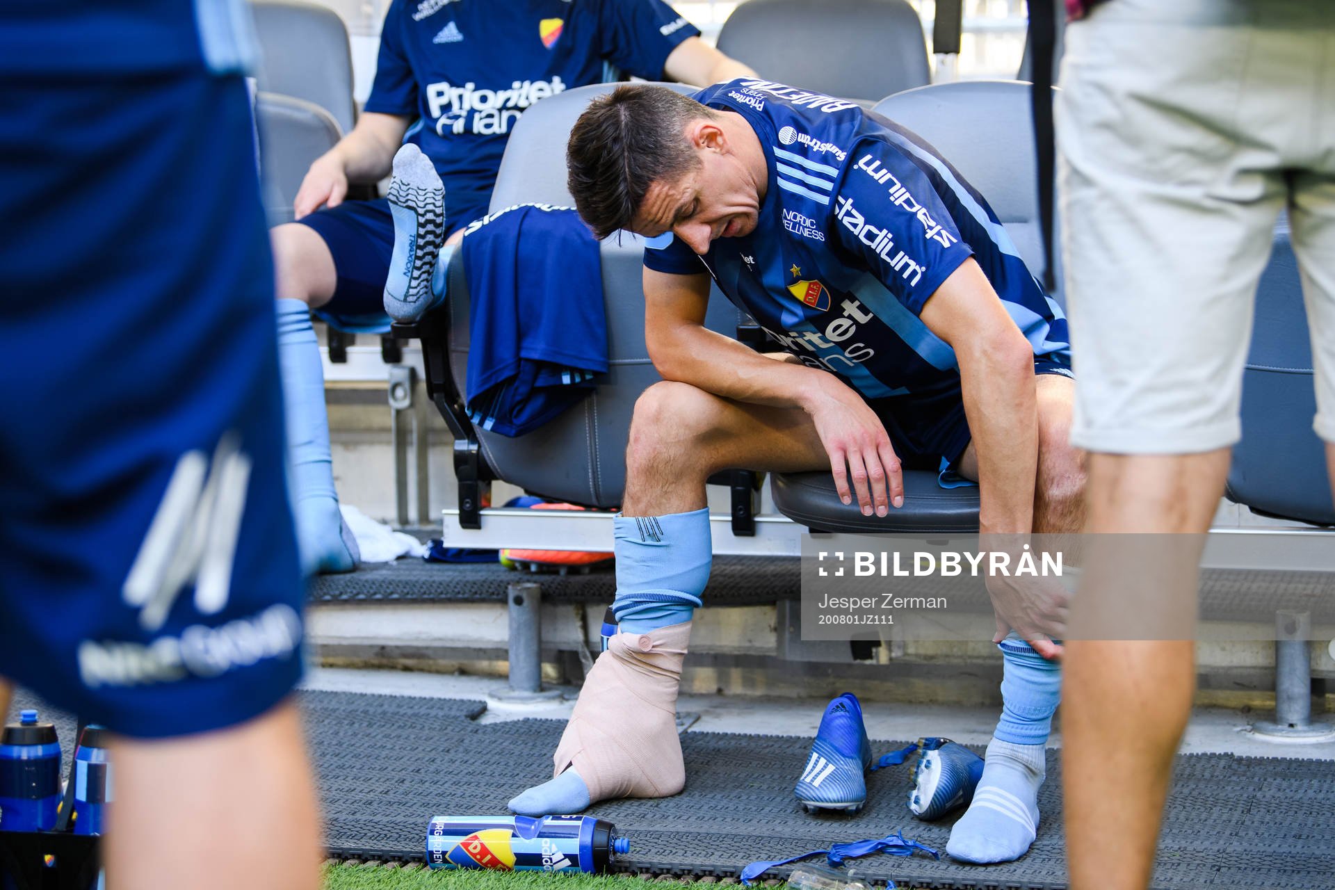 Djurgårdens Haris Radetinac har ont