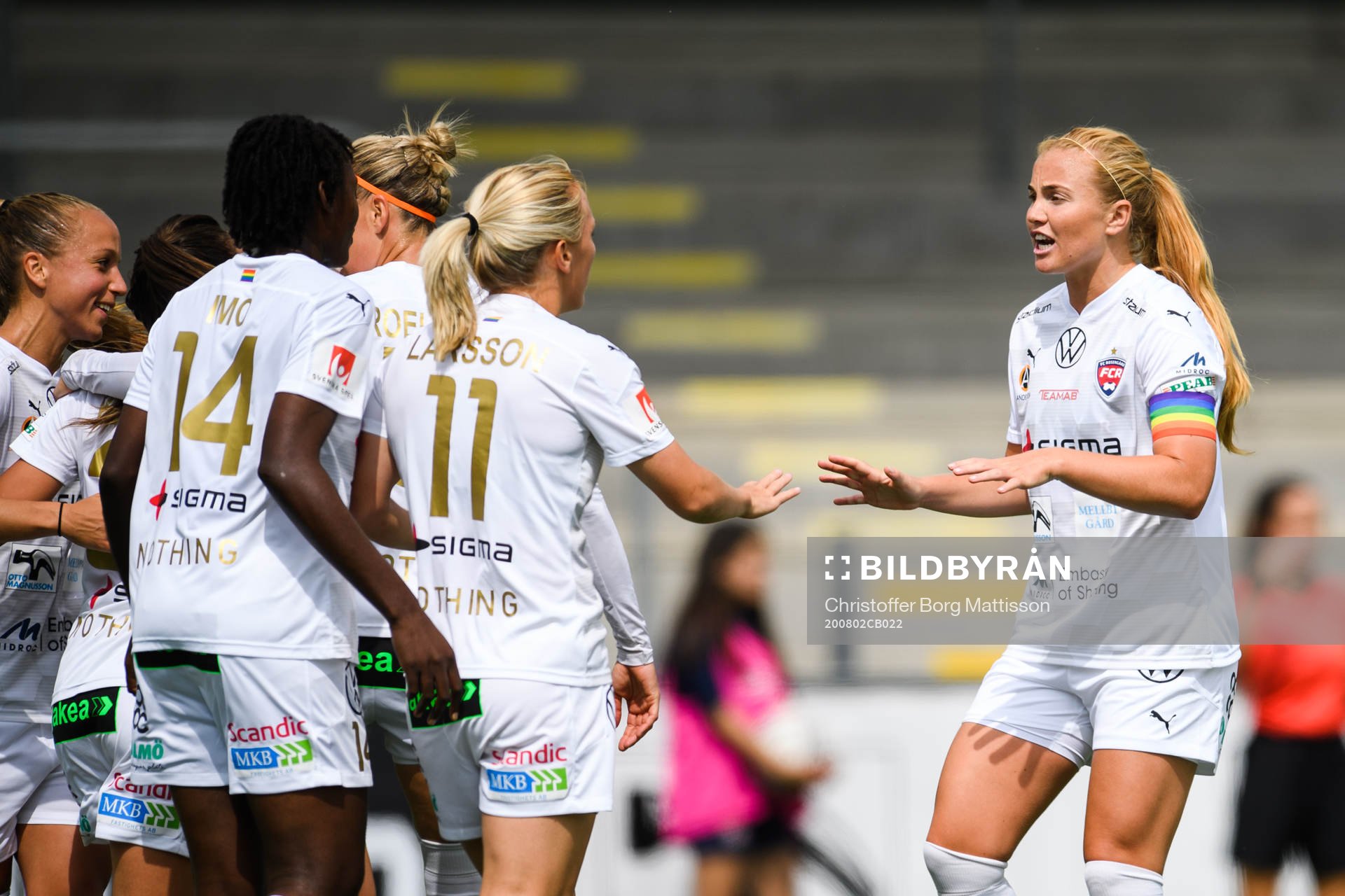 Rosengårds Glodis Perla Viggosdottir jublar