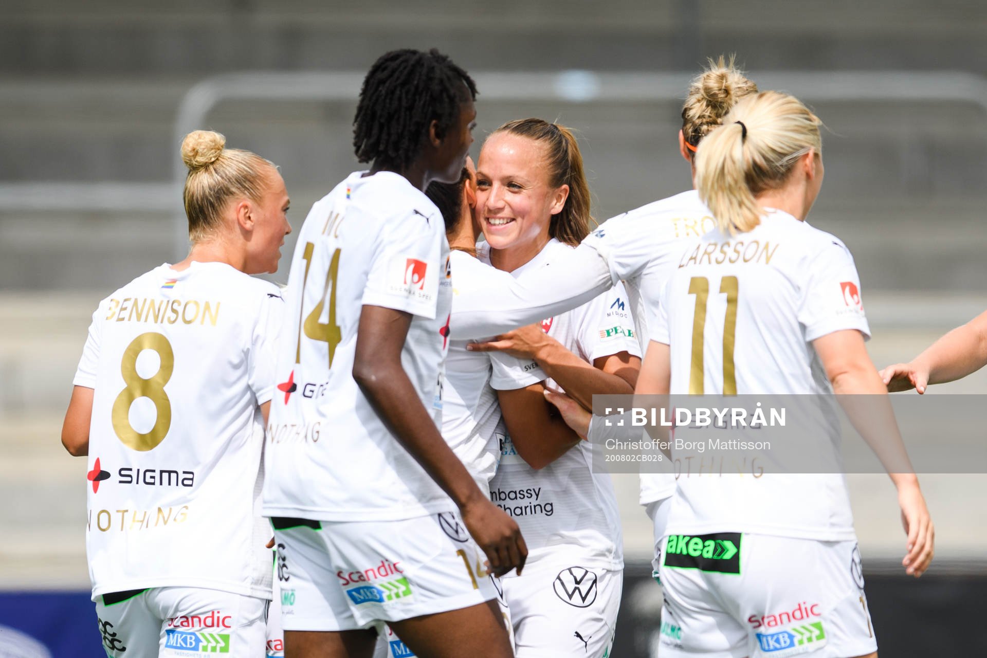 Rosengårds Johanna Rytting Kaneryd jublar eter 1-0