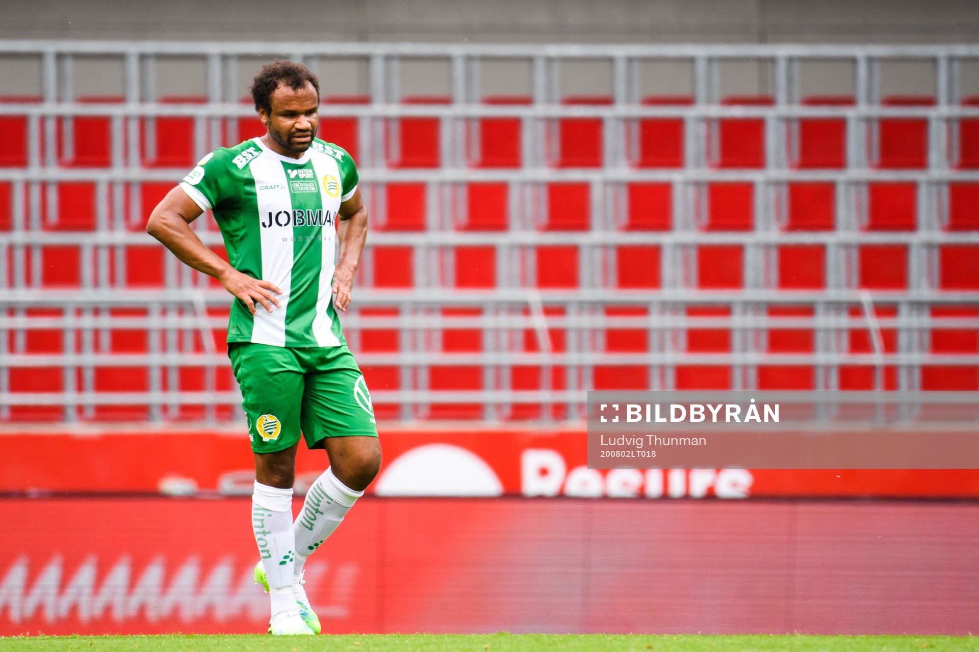Hammarbys Serge-Junior Martinsson Ngouali deppar