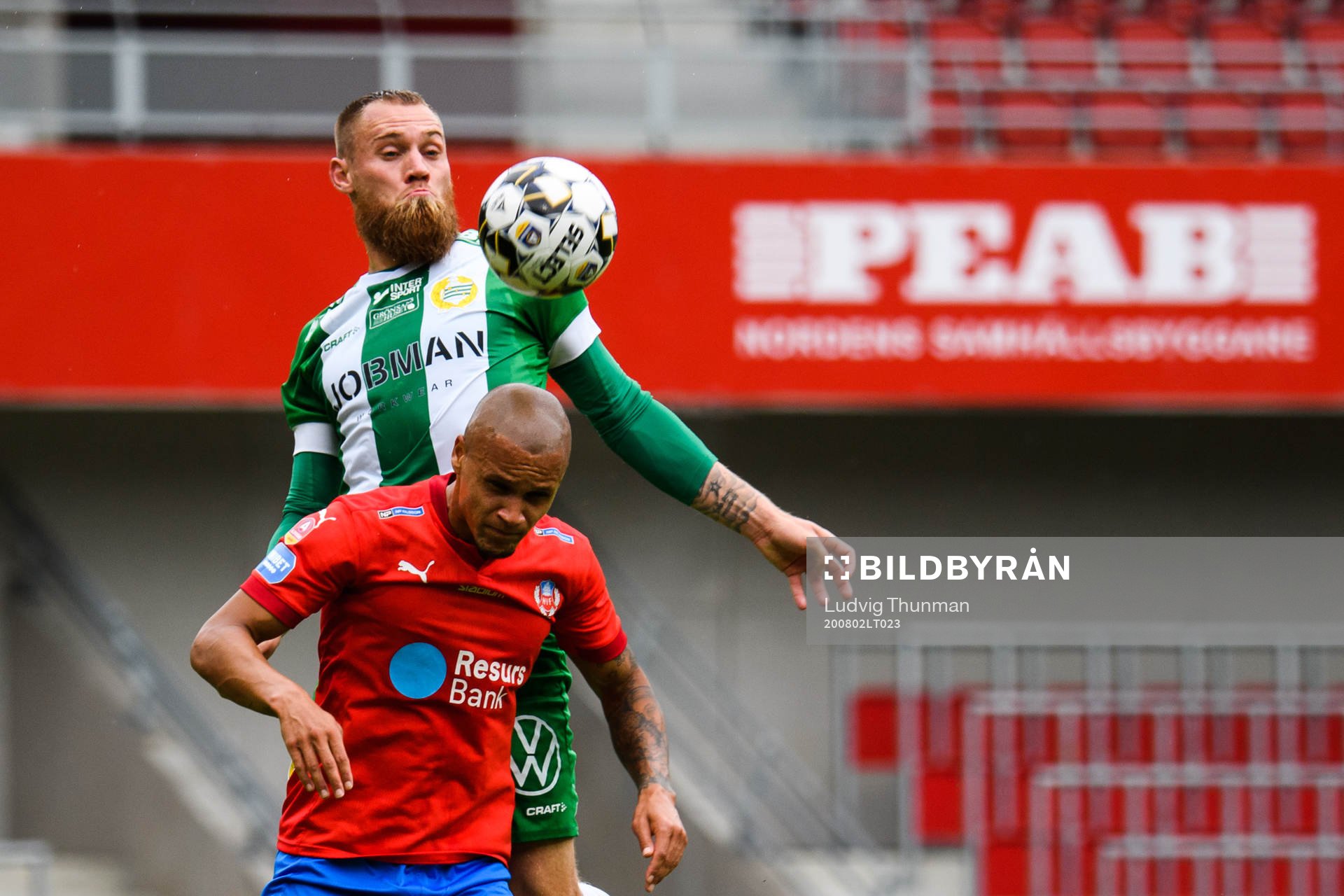 Hammarbys David Fällman och Helsingborgs Anthony van