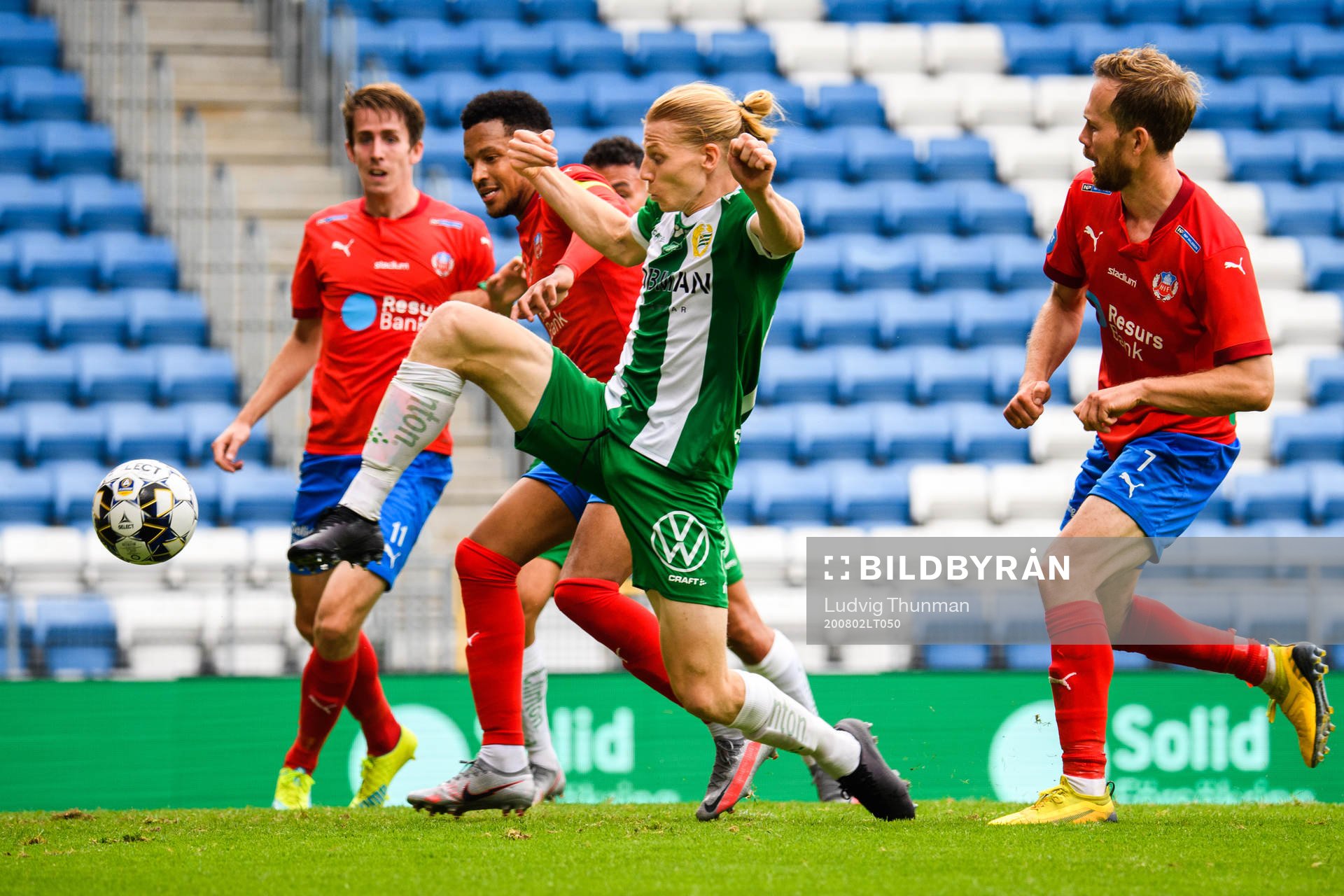 Hammarbys Gustav Ludwigson gör 1-1