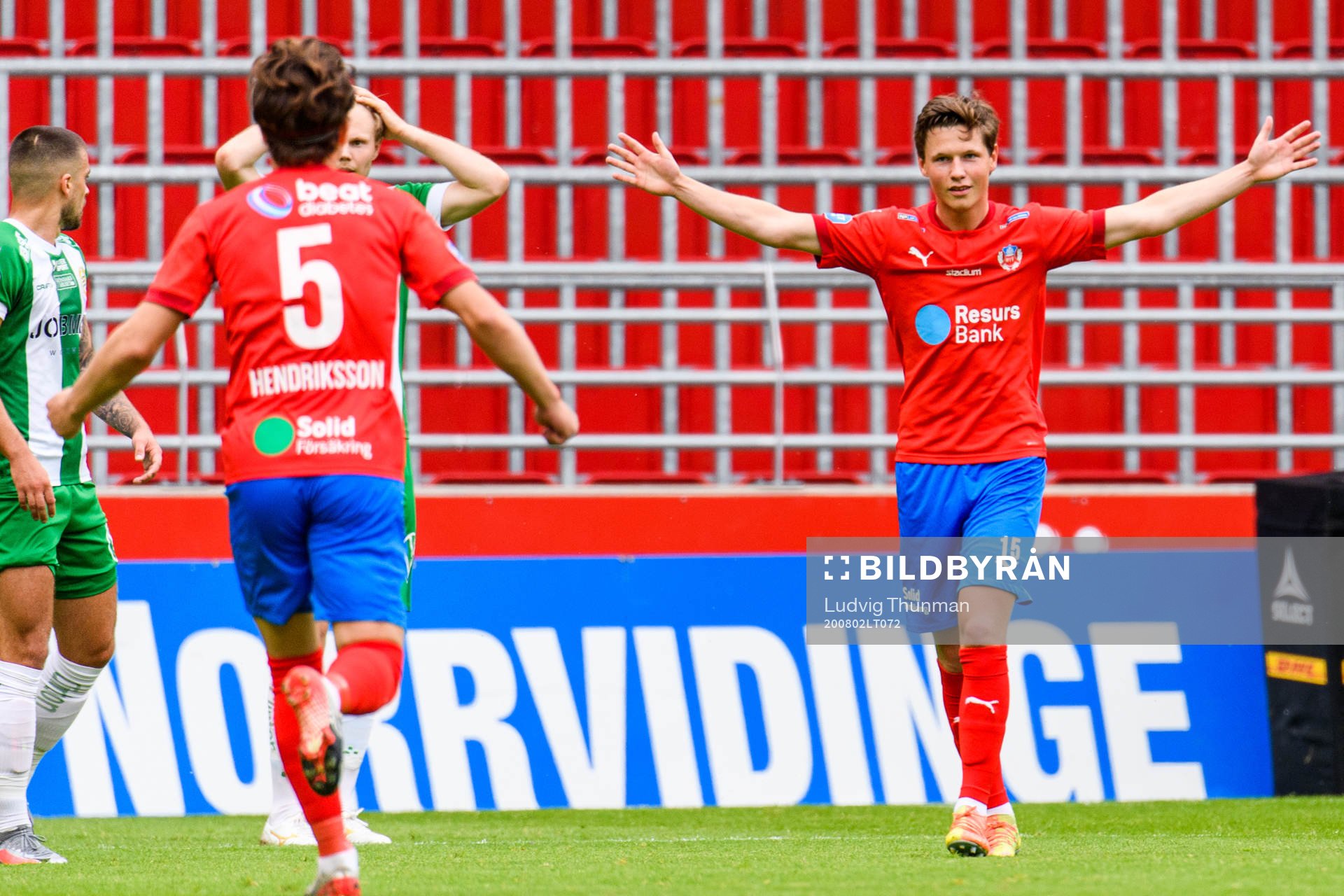 Helsingborgs Max Svensson jublar