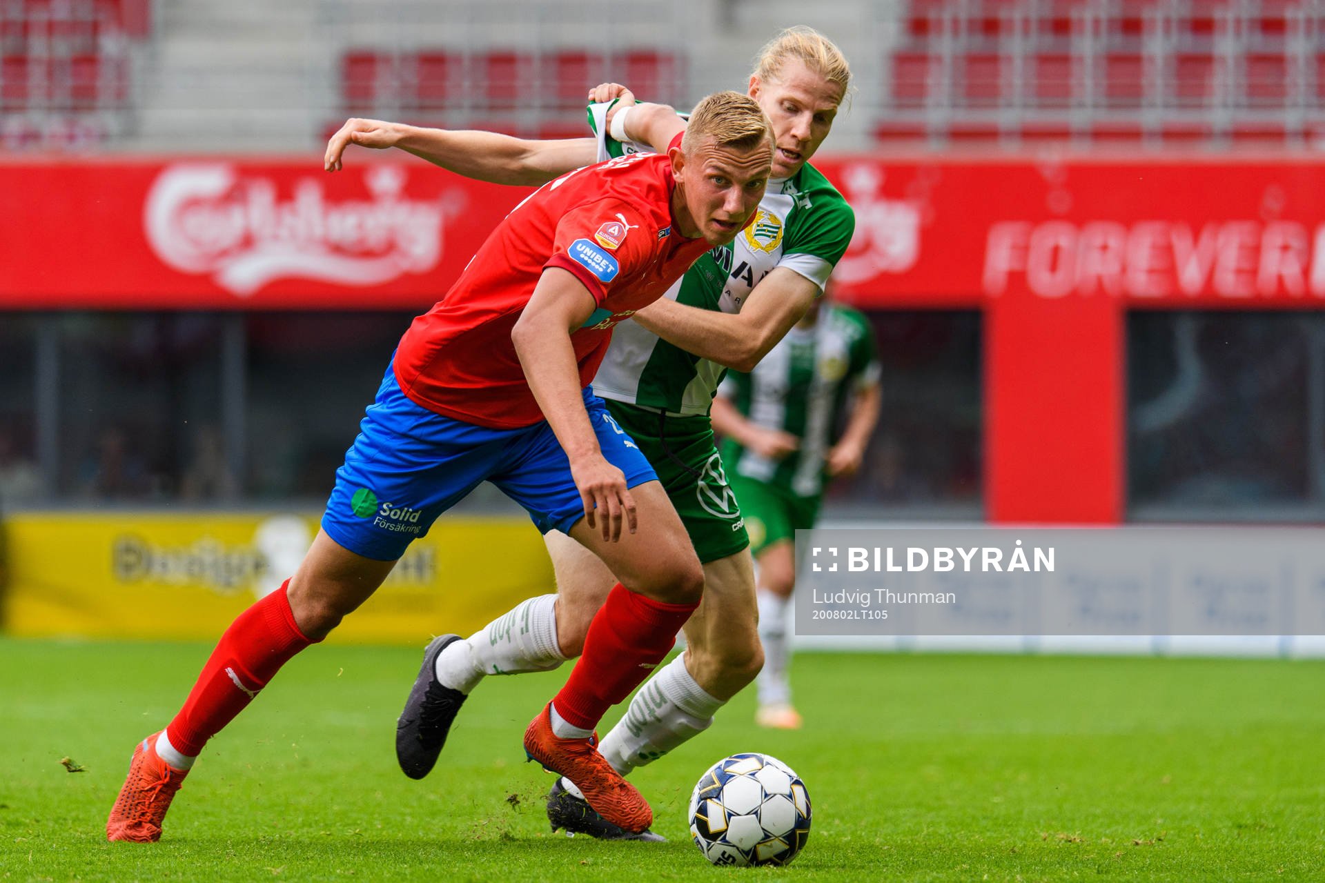 Helsingborgs Jakob Voelkerling Persson och Hammarbys Gustav