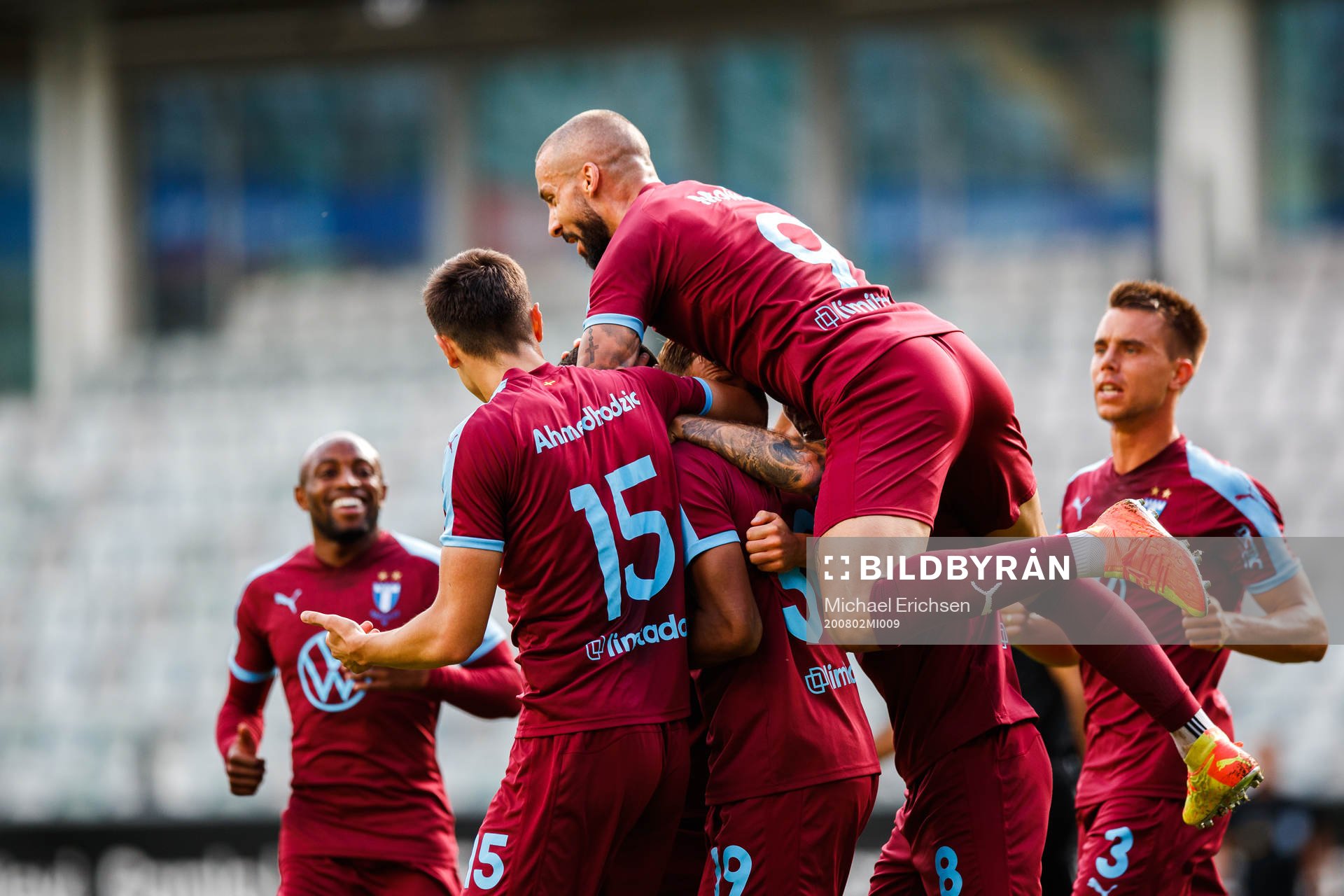 Malmö FFs spelare jublar