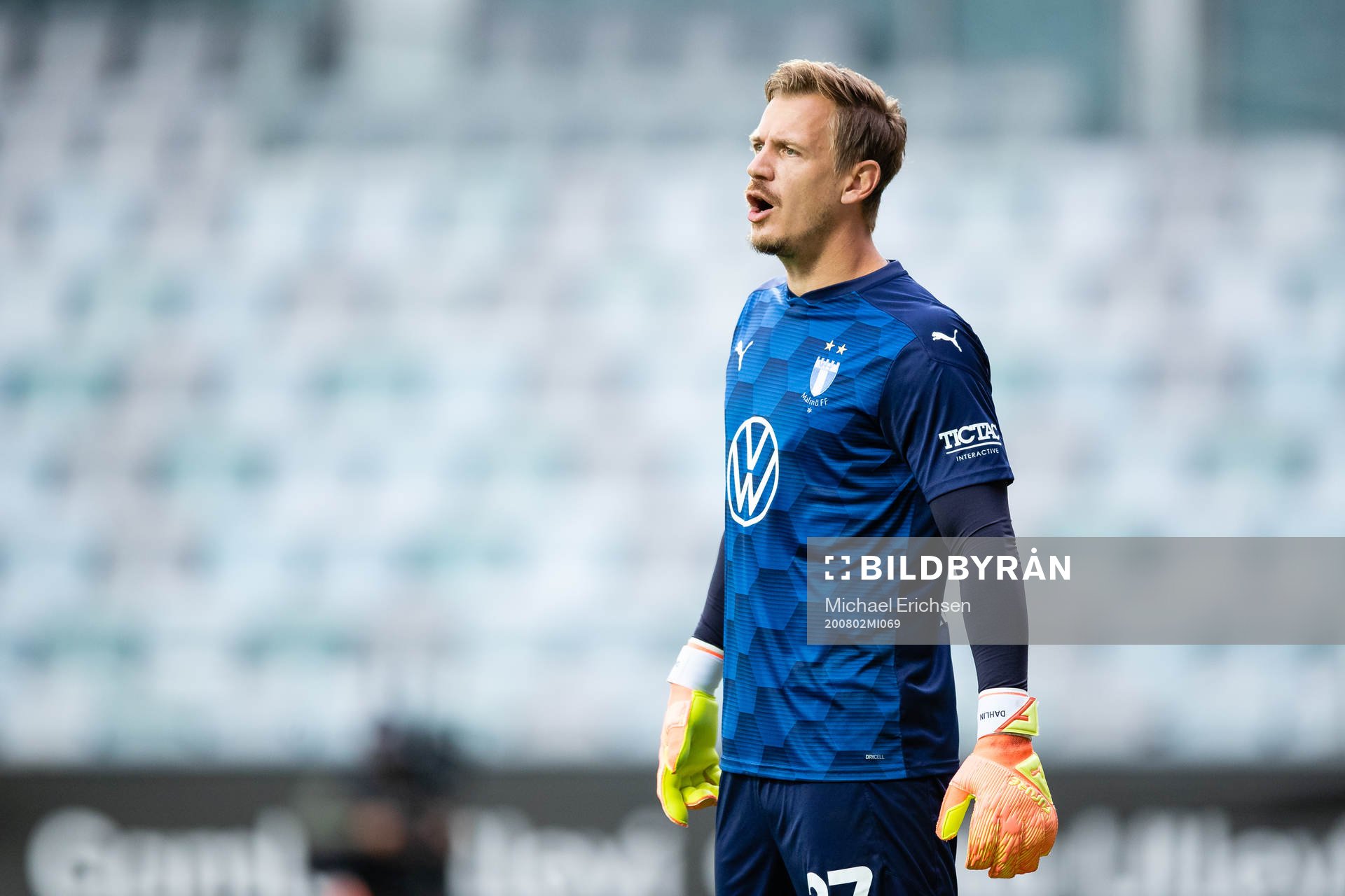 Malmö FFs målvakt Johan Dahlin