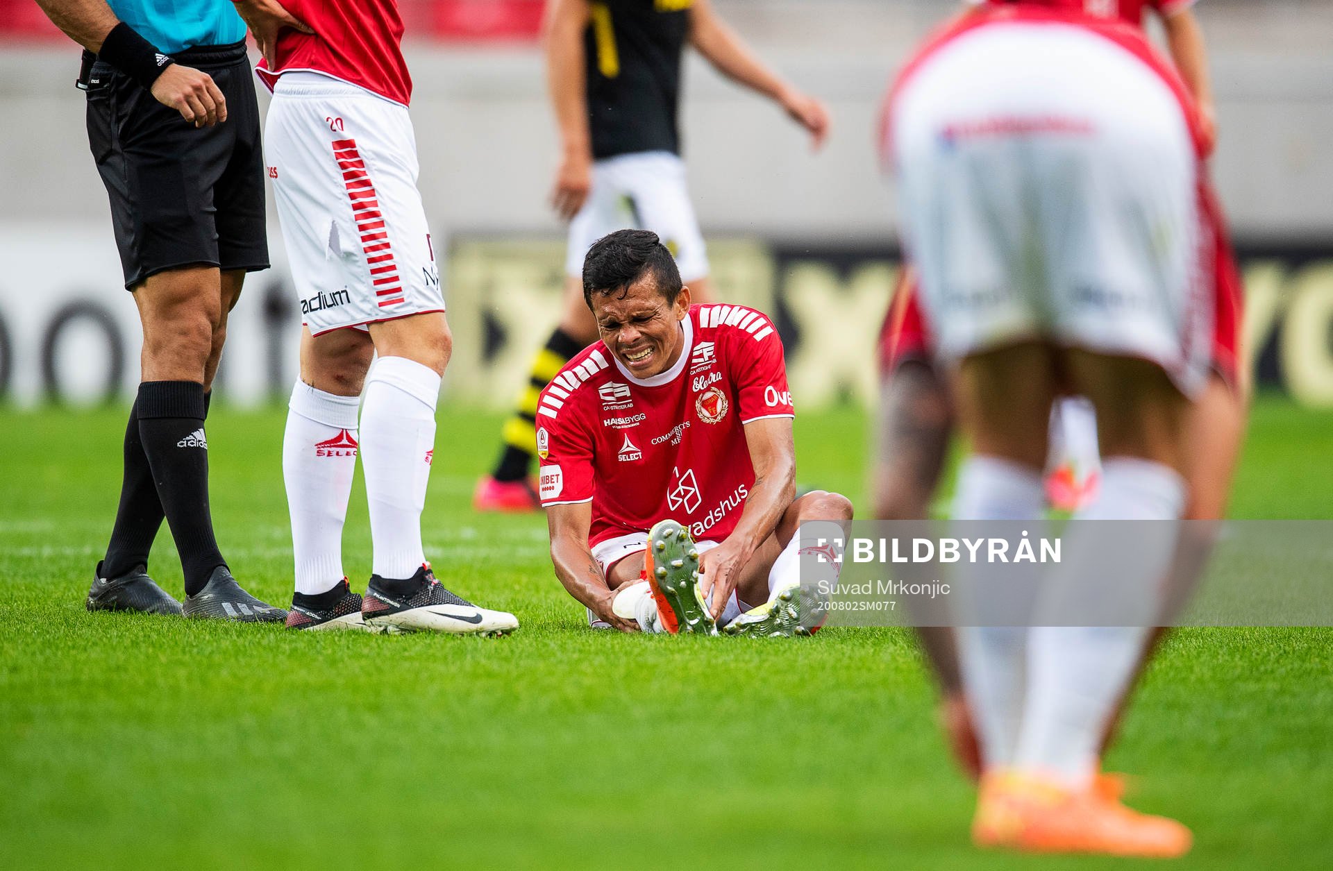 Kalmars Romário Pereira Sipião har ont