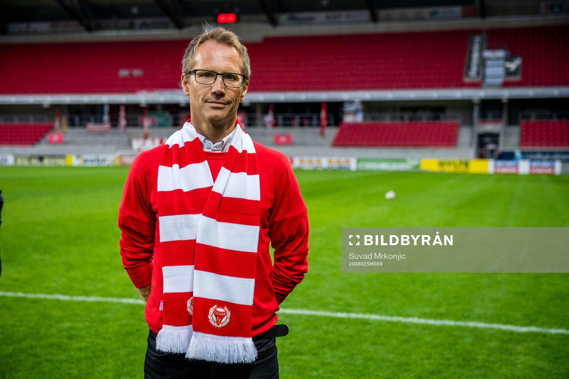 Markus Rosenlund, Kalmars klubbchef, under fotbollsmatchen i Allsvenskan mellan Kalmar och AIK den 2 augusti 2020 i Kalmar.
