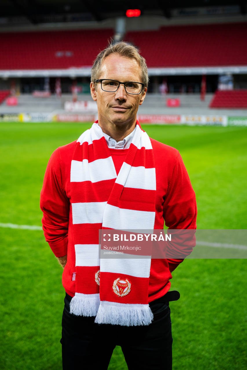 Markus Rosenlund, Kalmars klubbchef, under fotbollsmatchen i Allsvenskan mellan Kalmar och AIK den 2 augusti 2020 i Kalmar.

