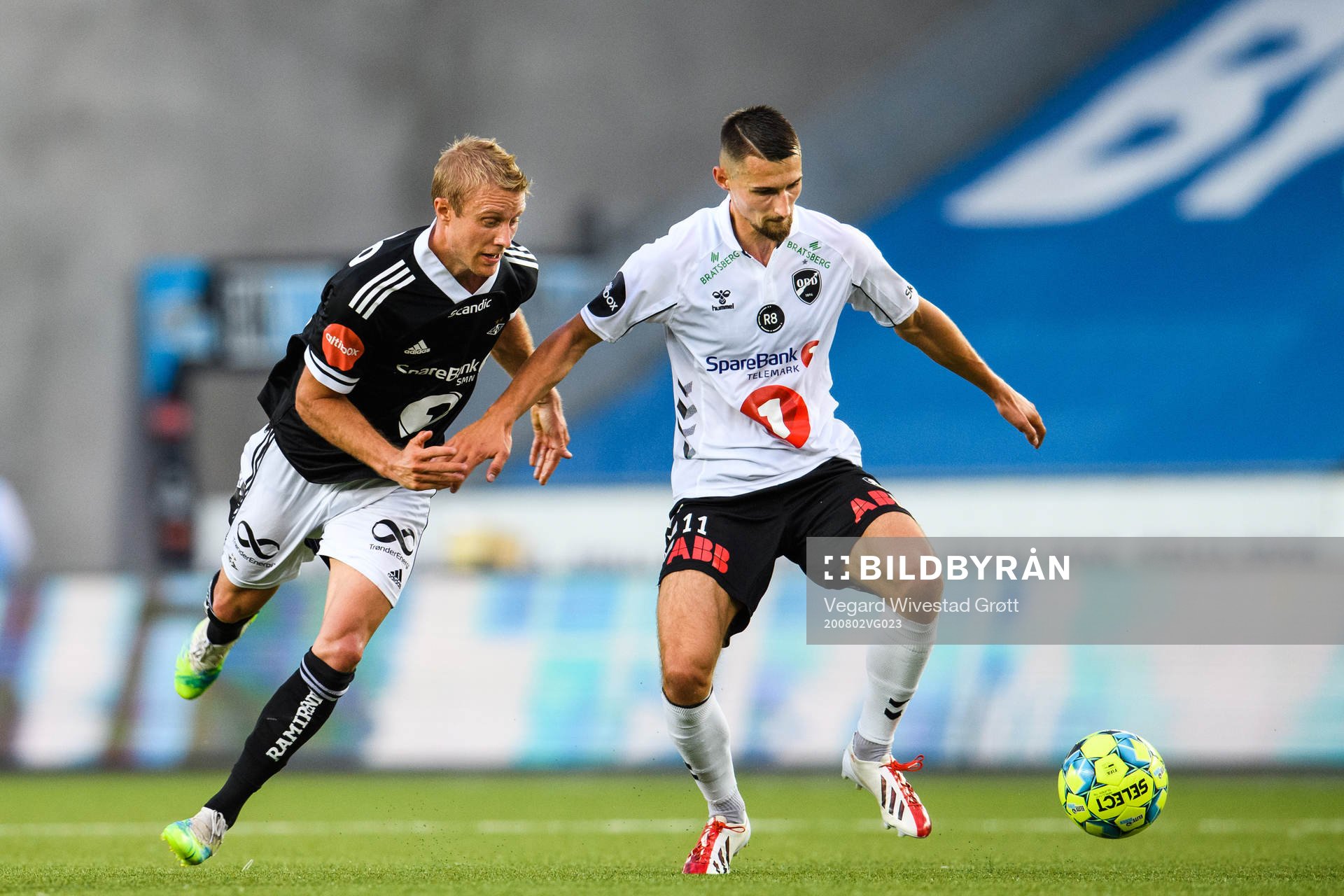 Per Ciljan Skjelbred of Rosenborg and Elbasan Rashani of Odd