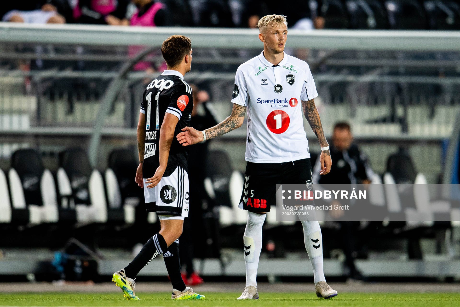 Carlo Holse of Rosenborg and Birk Risa of Odd