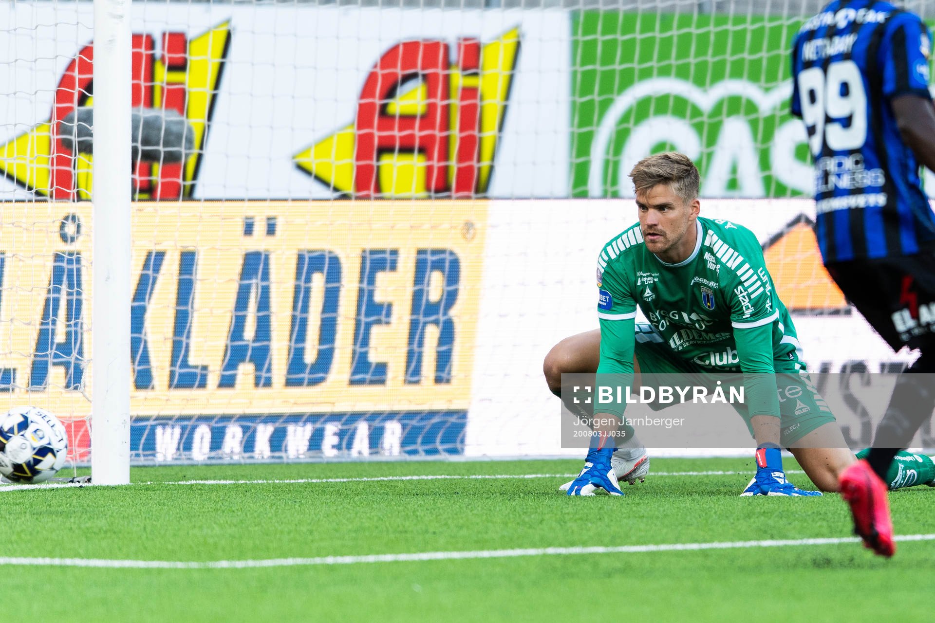 Sirius målvakt Lukas Jonsson
