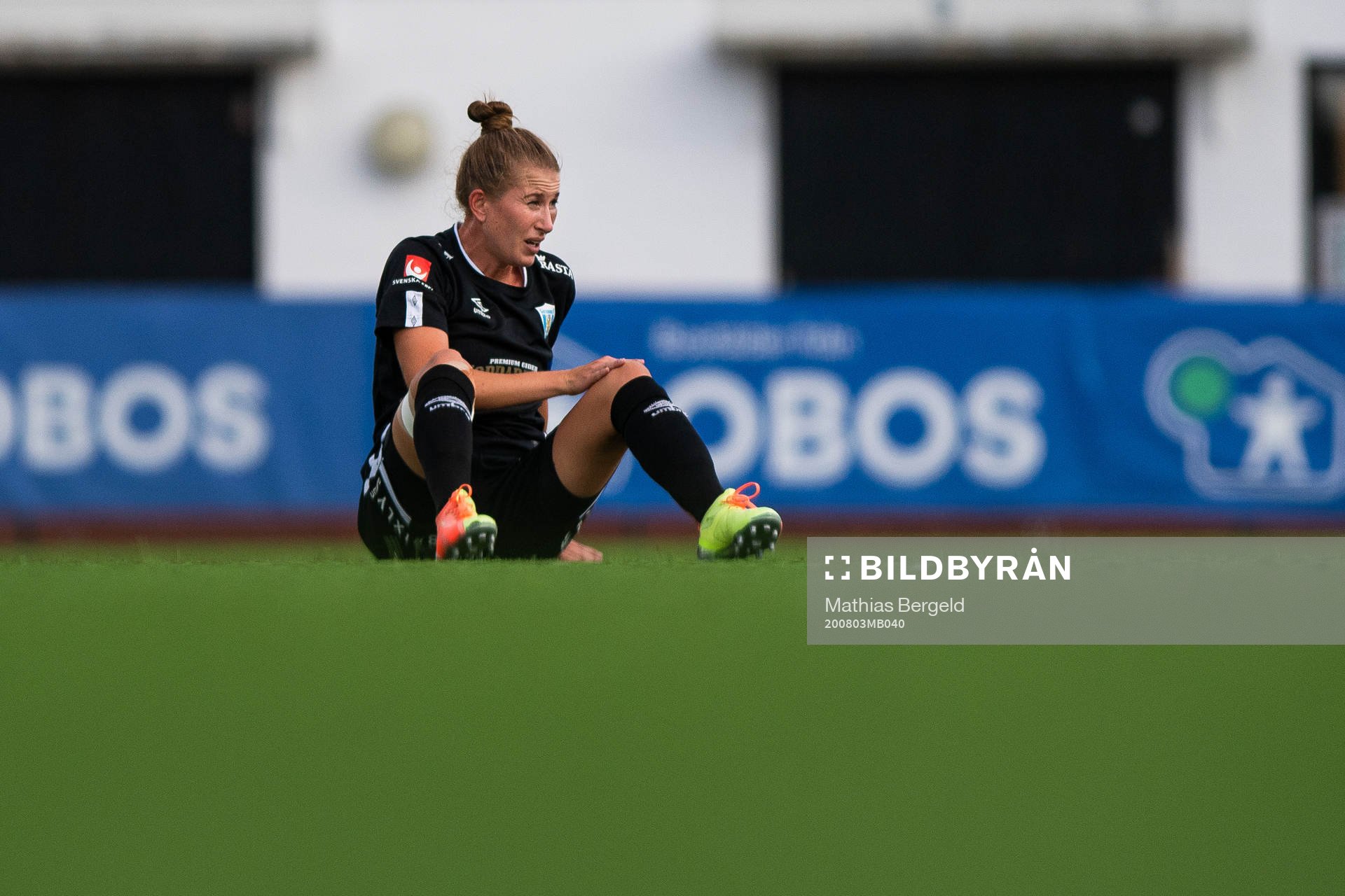 Göteborgs Emma Berglund har ont