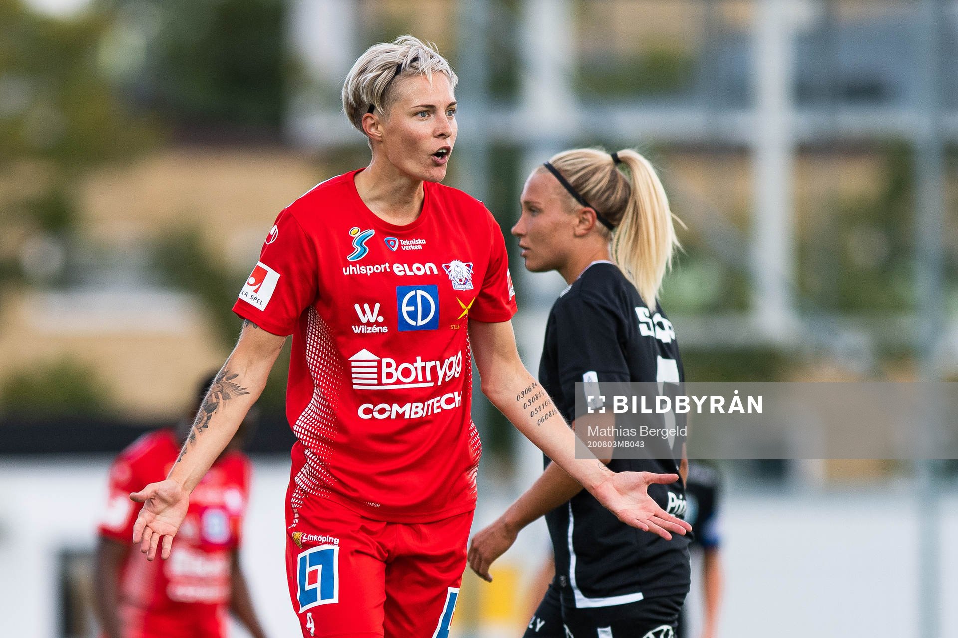 Linköpings Lina Hurtig reagerar