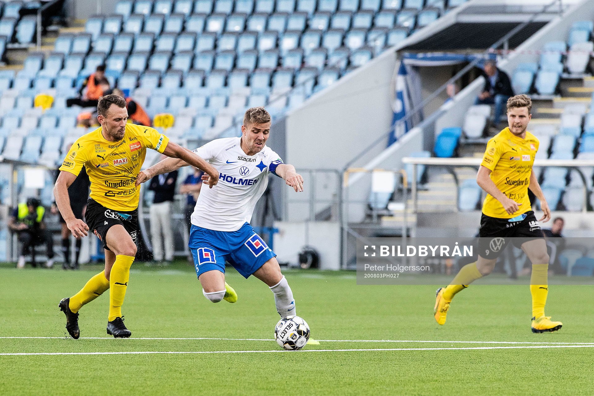 Mjällbys Max Watson och IFK Norrköpings Christoffer Nyman