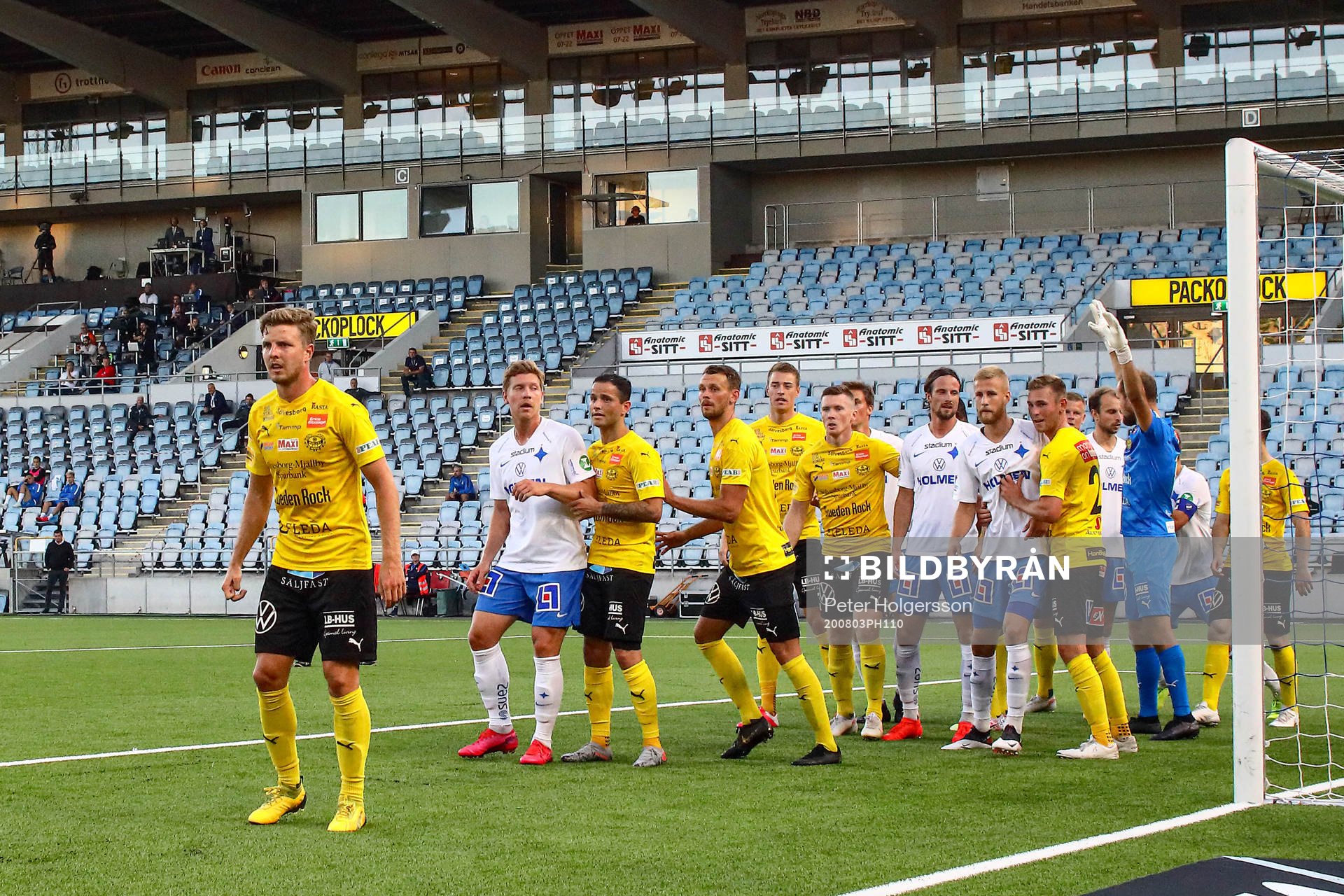 Hörna framför Mjällbys mål