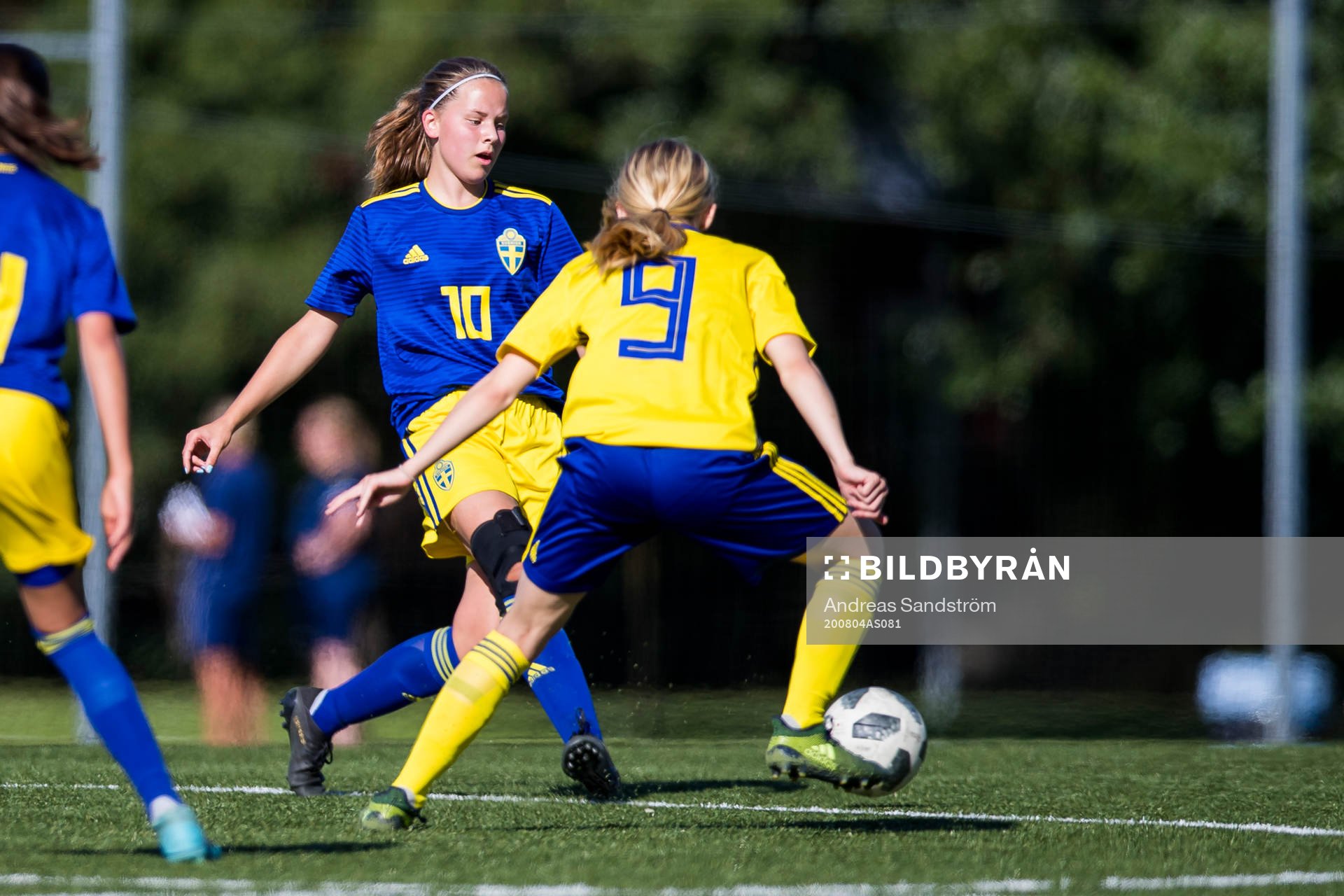 Ebba Melin under SvFF:s riksläger för flickor på Bosön den 4 augusti 2020 i Stockholm.