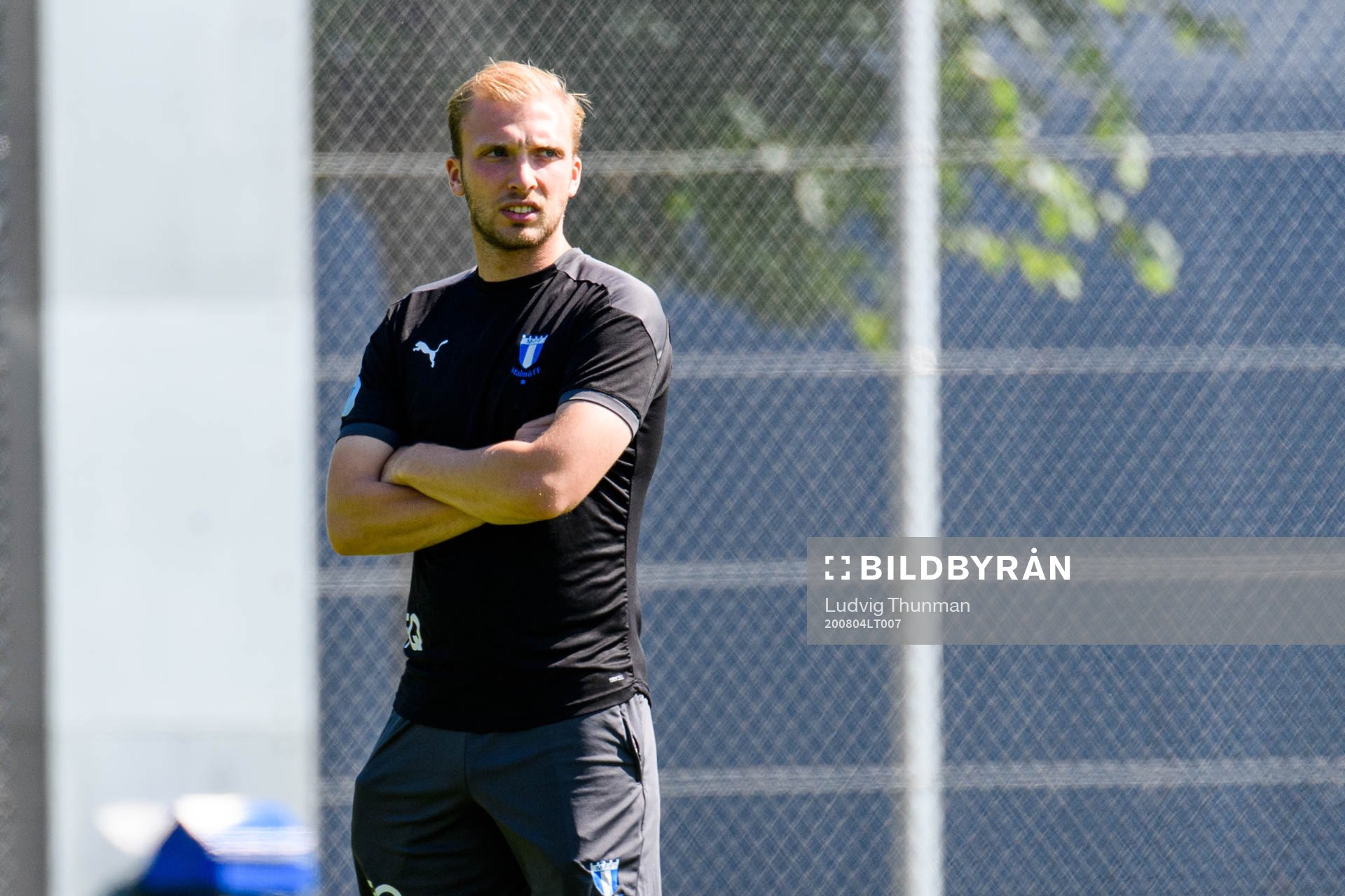 under en träning med Malmö FF