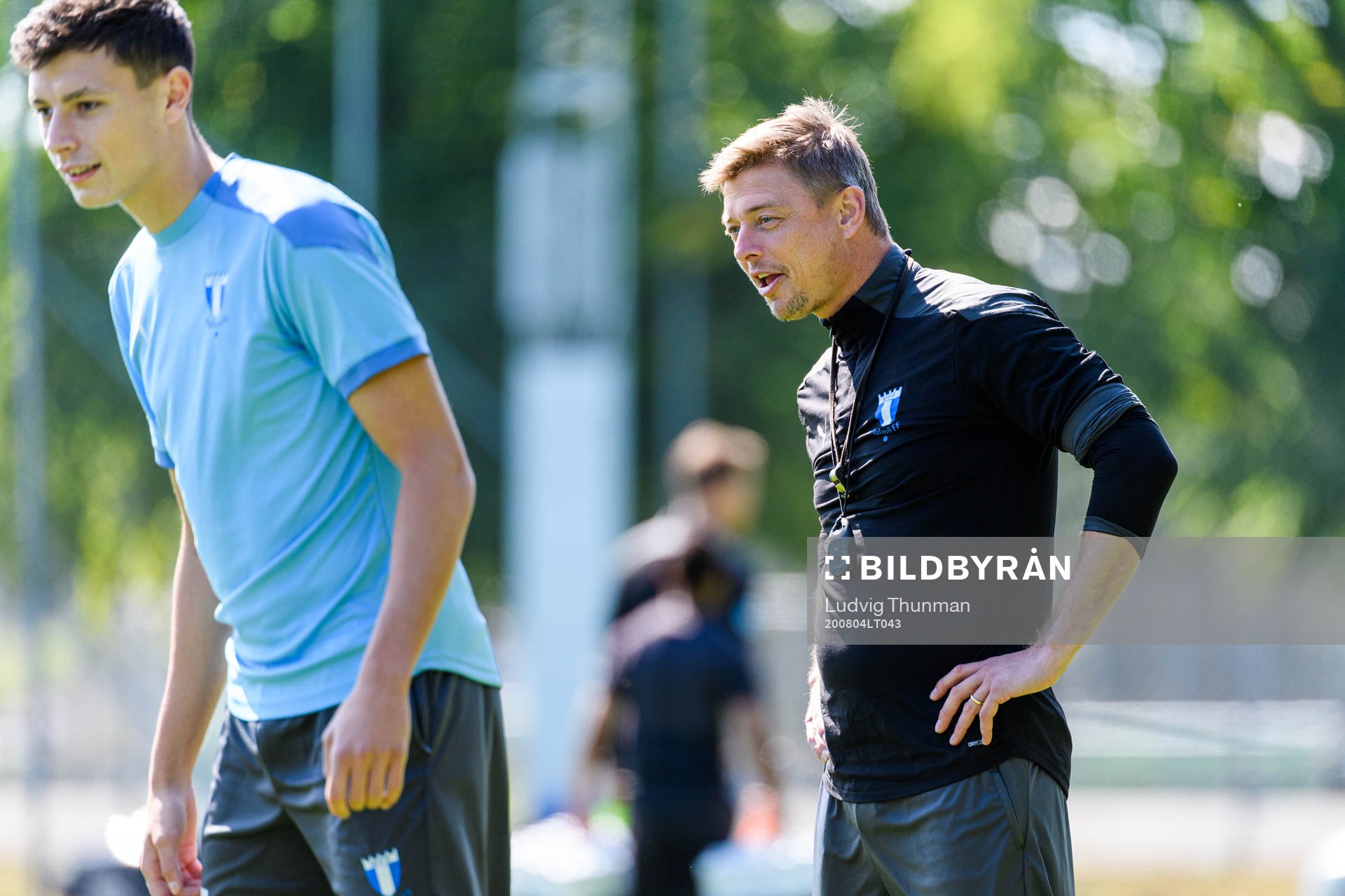 Anel Ahmedhodzic och tränare Jon Dahl Tomasson