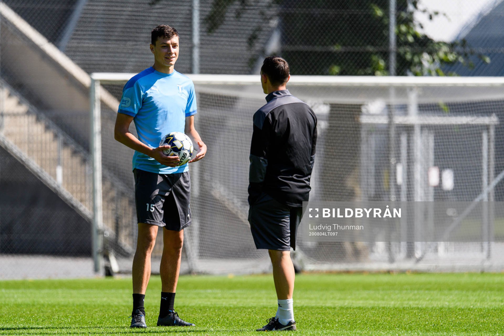 Anel Ahmedhodzic och ansvarig fystränare Ben Rosen