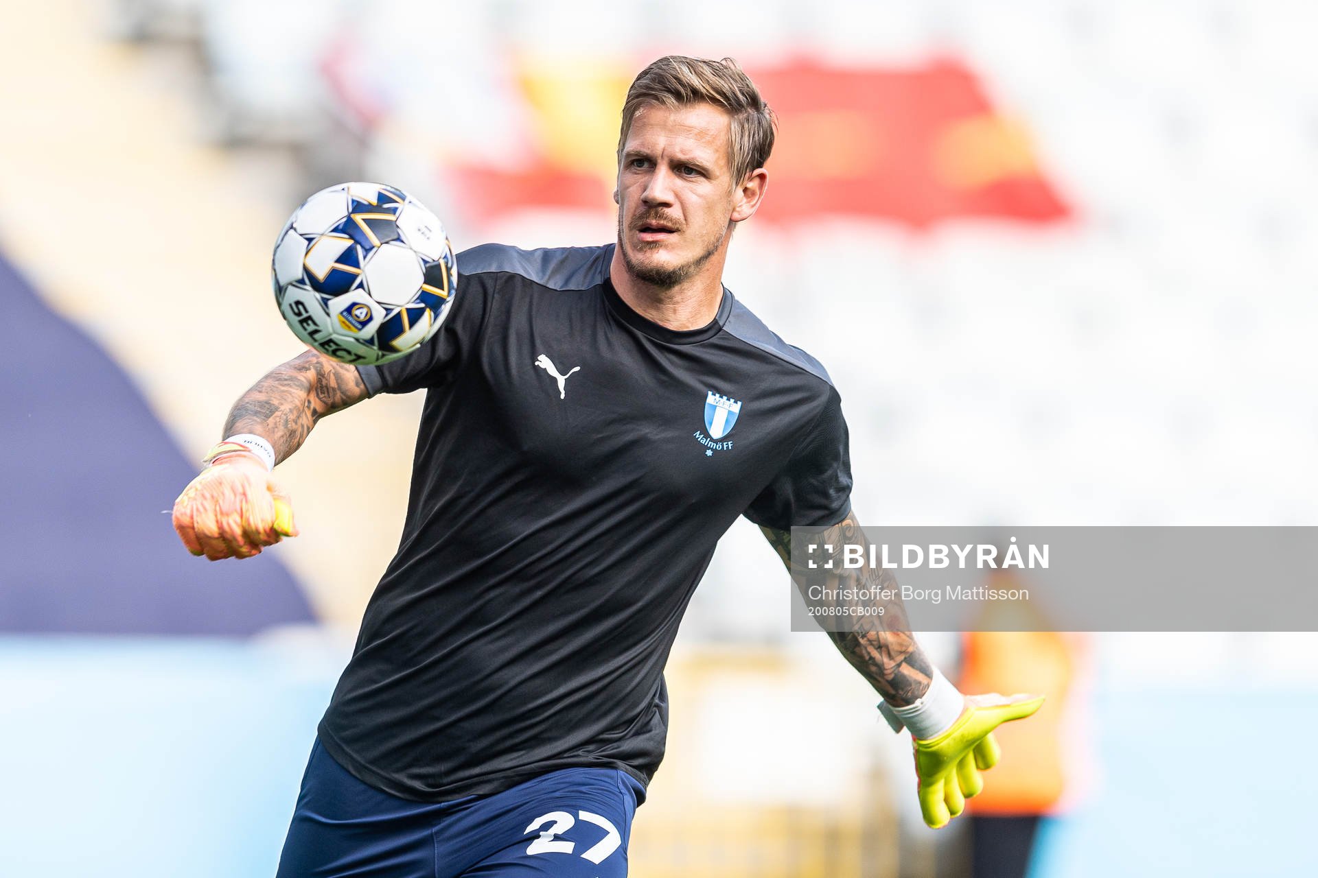Malmö FFs målvakt Johan Dahlin