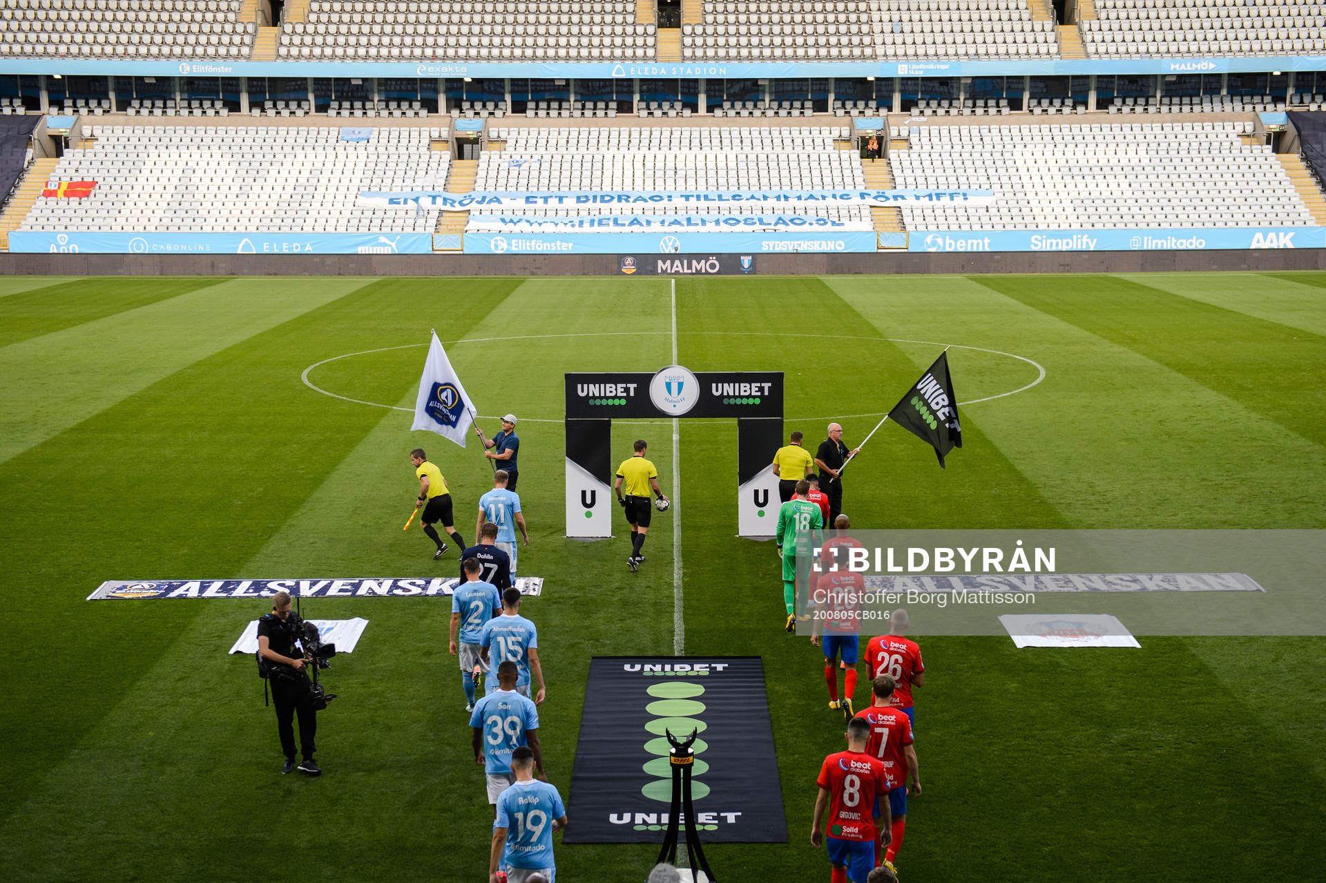 Malmö FFs och Helsingborgs spelare