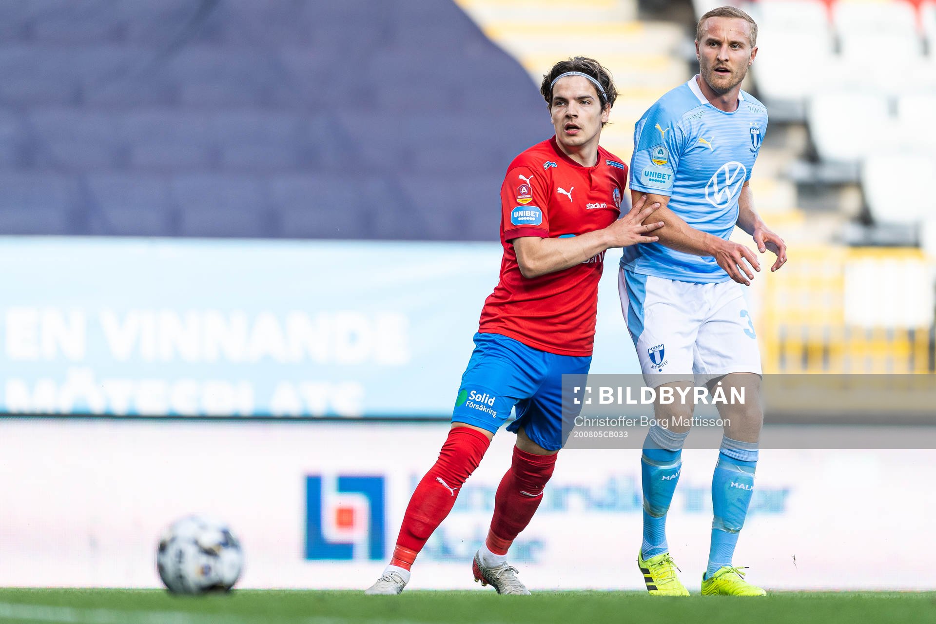 Helsingborgs Brandur Hendriksson och Malmö FFs Franz