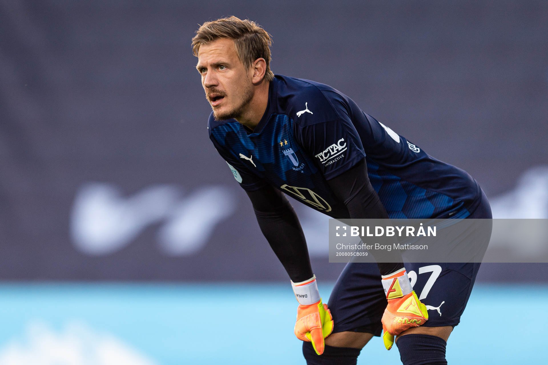 Malmö FFs målvakt Johan Dahlin