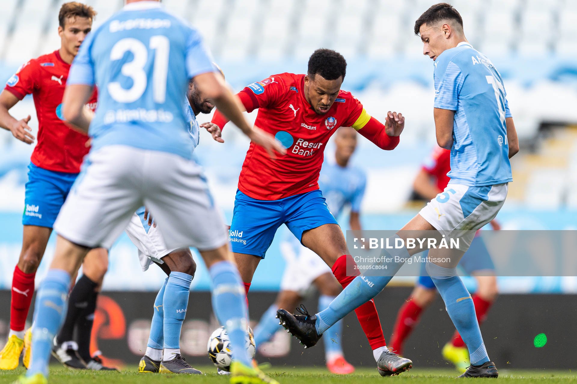 Helsingborgs Martin Olsson mot Malmö FFs Anel Ahmedhodzic
