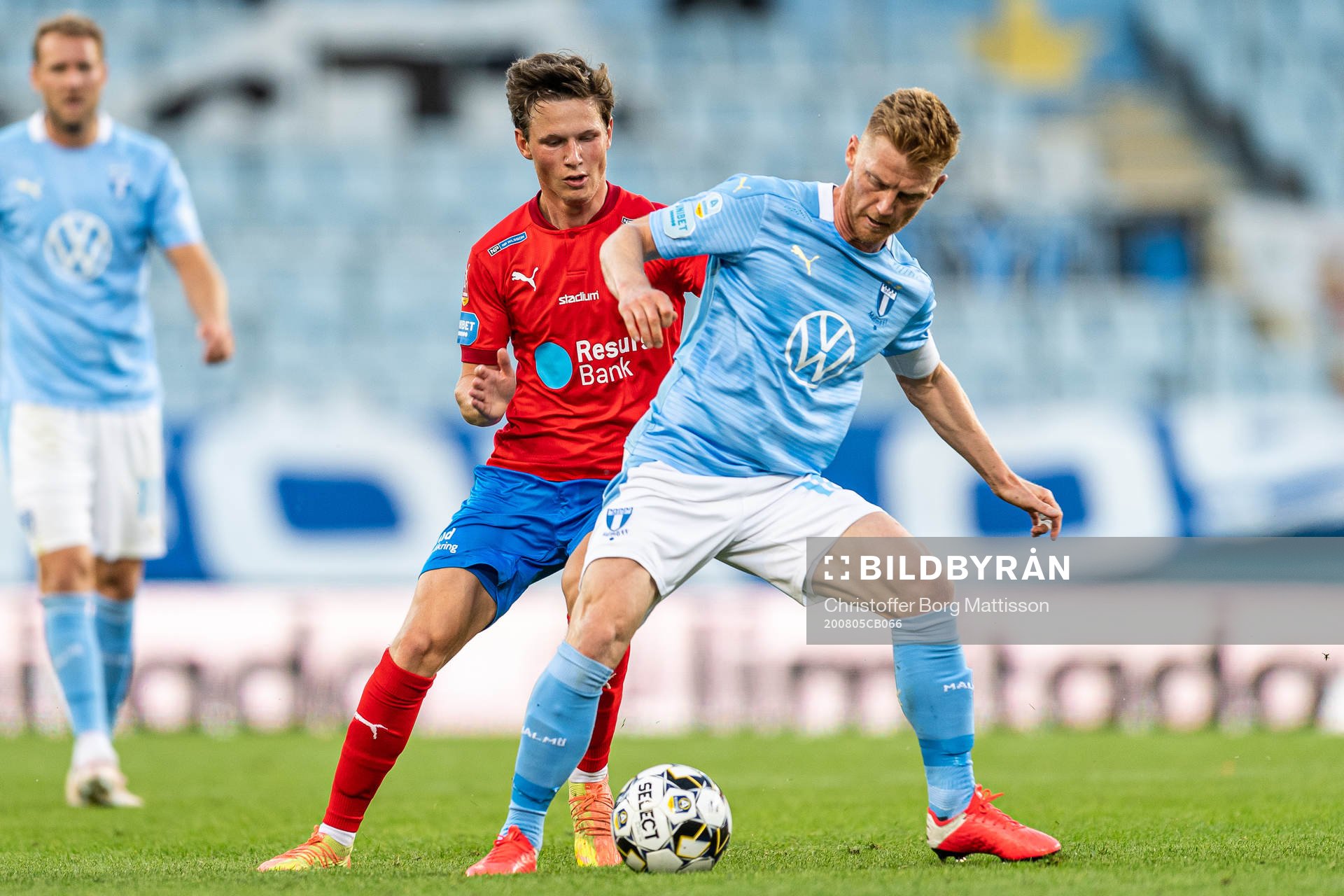 Helsingborgs Max Svensson mot Malmö FFs Anders Christiansen